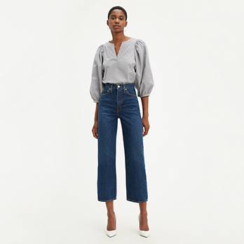 Levi's® WellThread™ Ribcage Straight Ankle Jeans 2