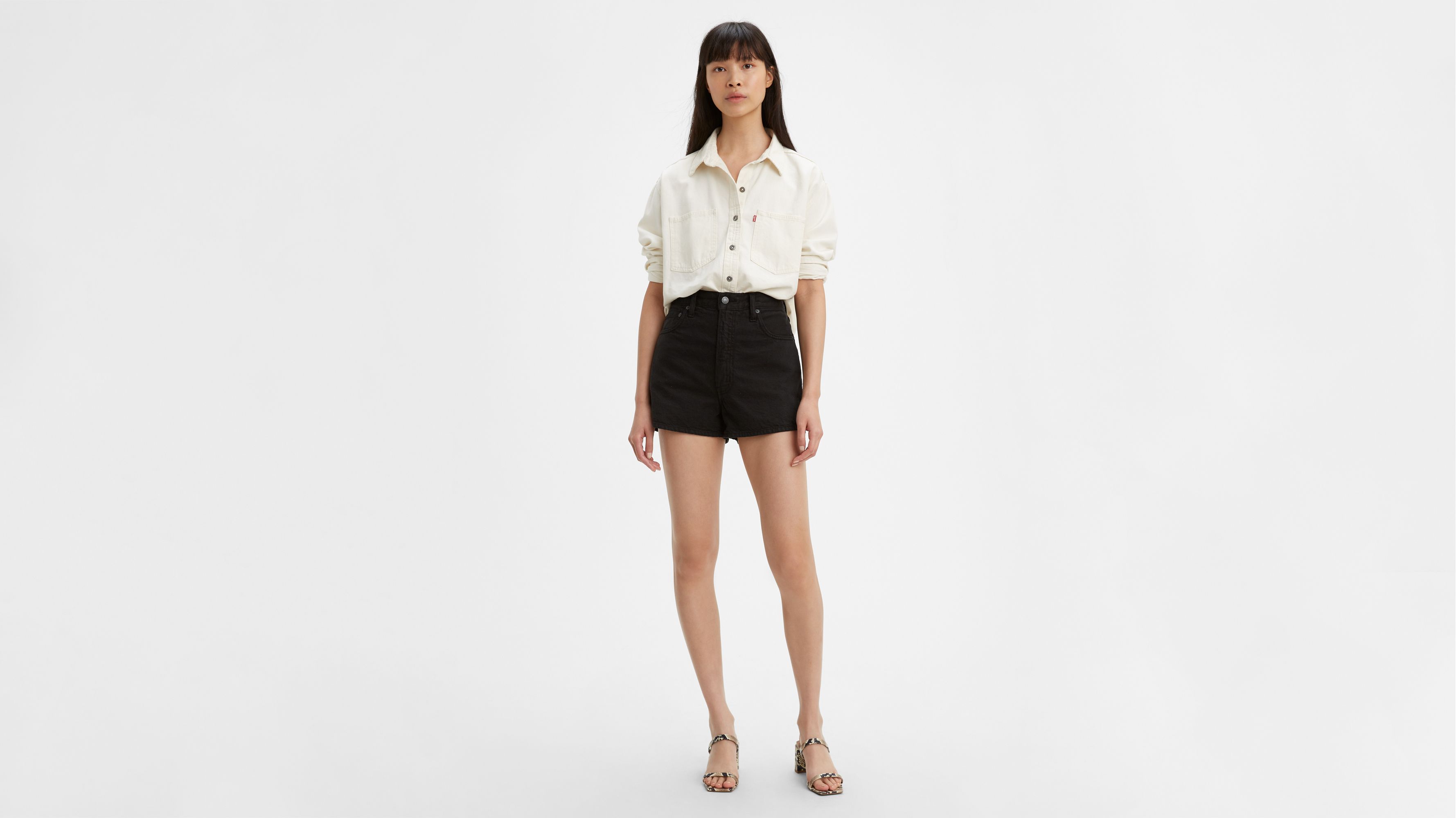 levi's wellthread ribcage shorts