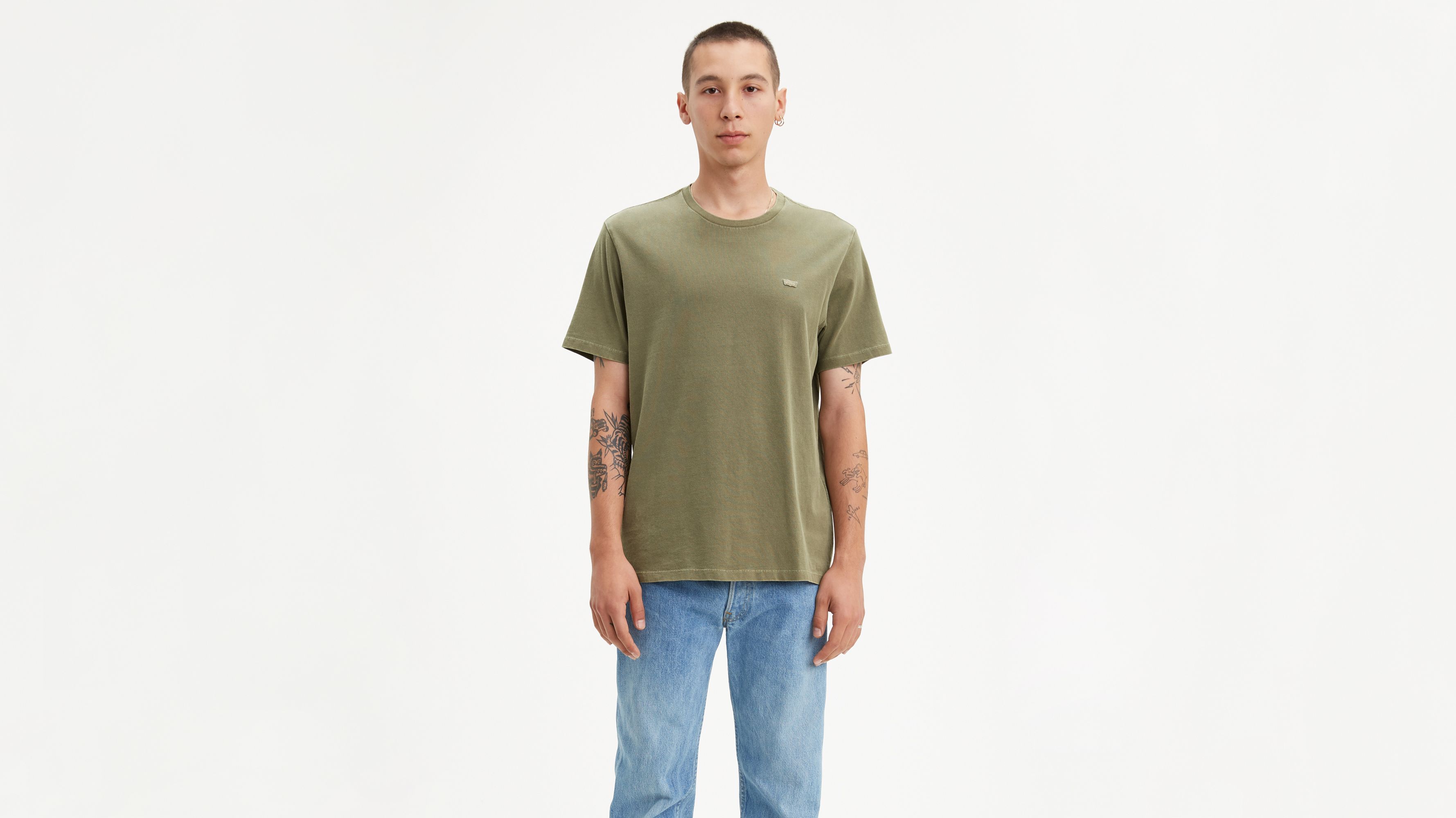 levis t shirt khaki