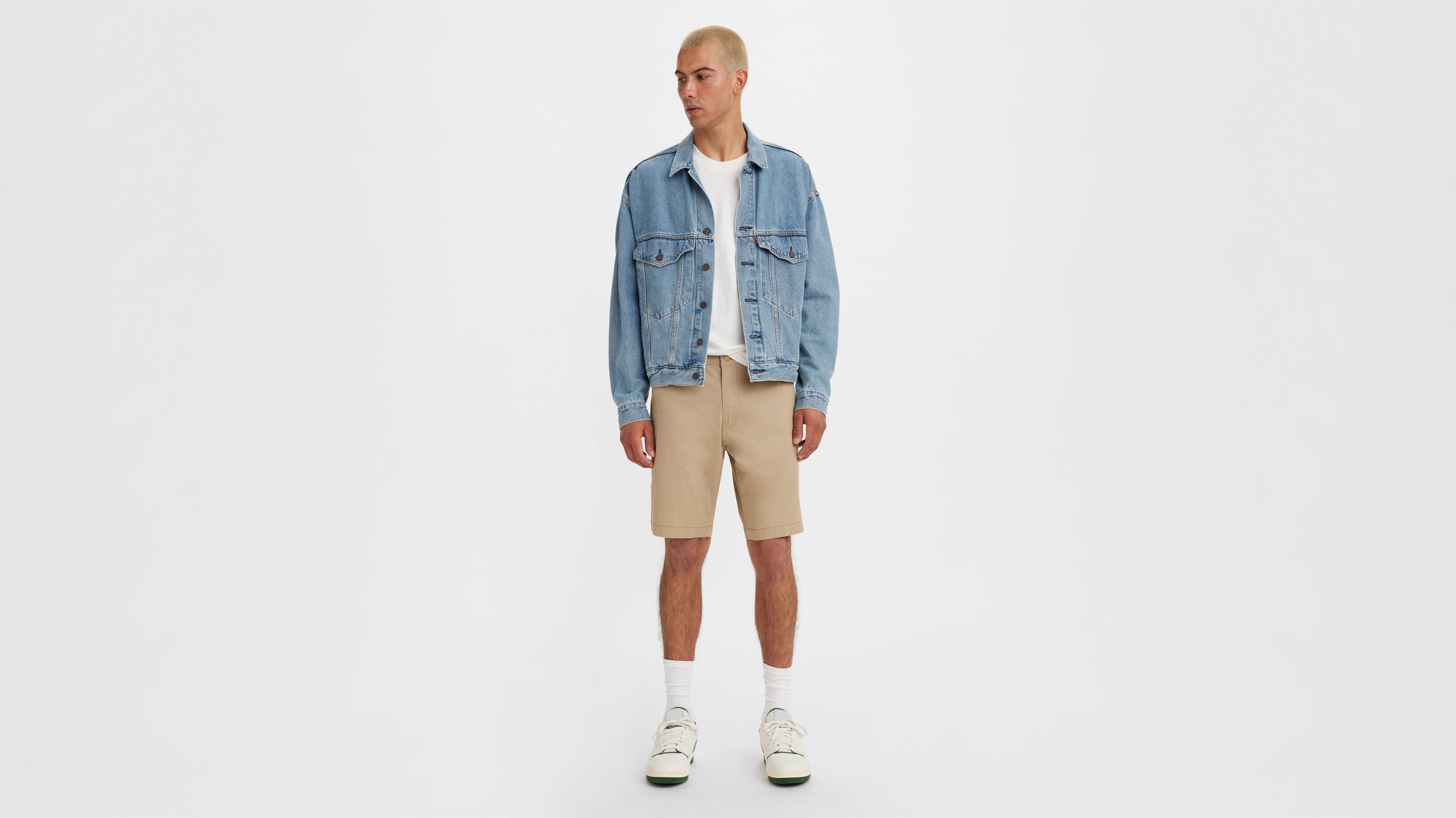 tapered chino shorts