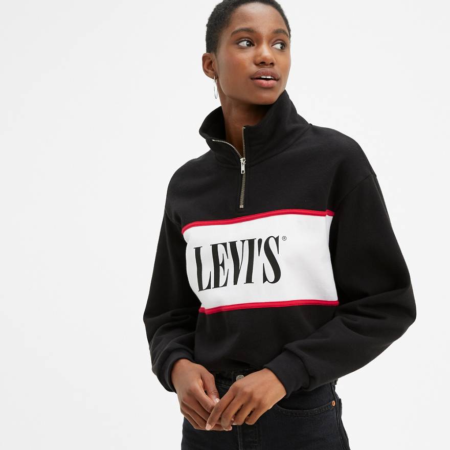 Levi's® Logo Mock Neck Sweatshirt 1