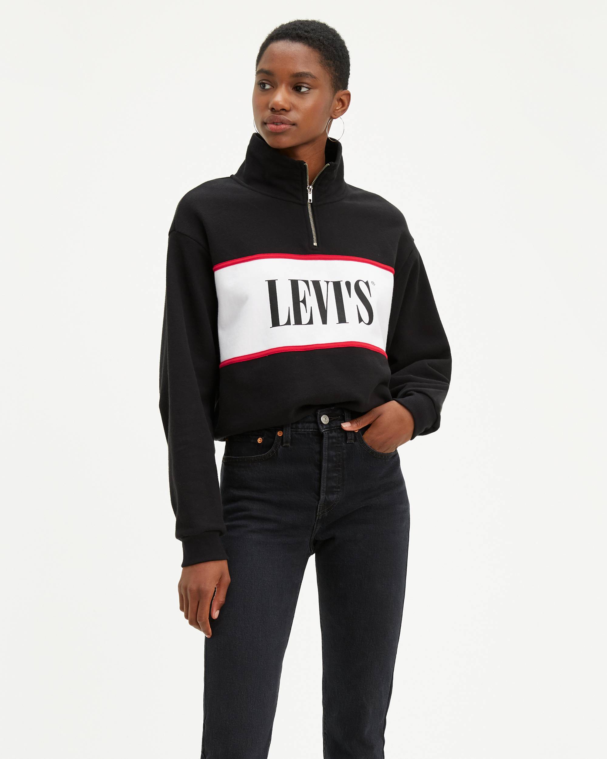 Levi's® Logo Mock Neck Sweatshirt 2