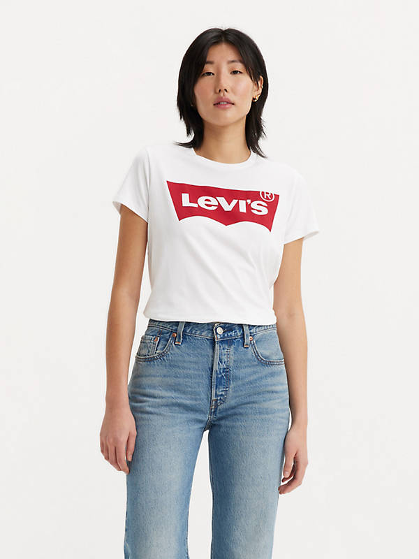 Levi's® Logo Perfect Tee Shirt - White | Levi's® US