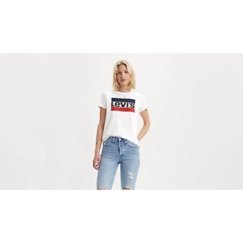 The Perfect Graphic Tee - White | Levi's® GB