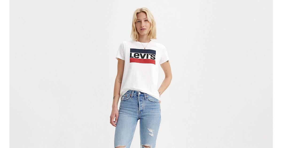 The Perfect Graphic Tee - White | Levi's® GB