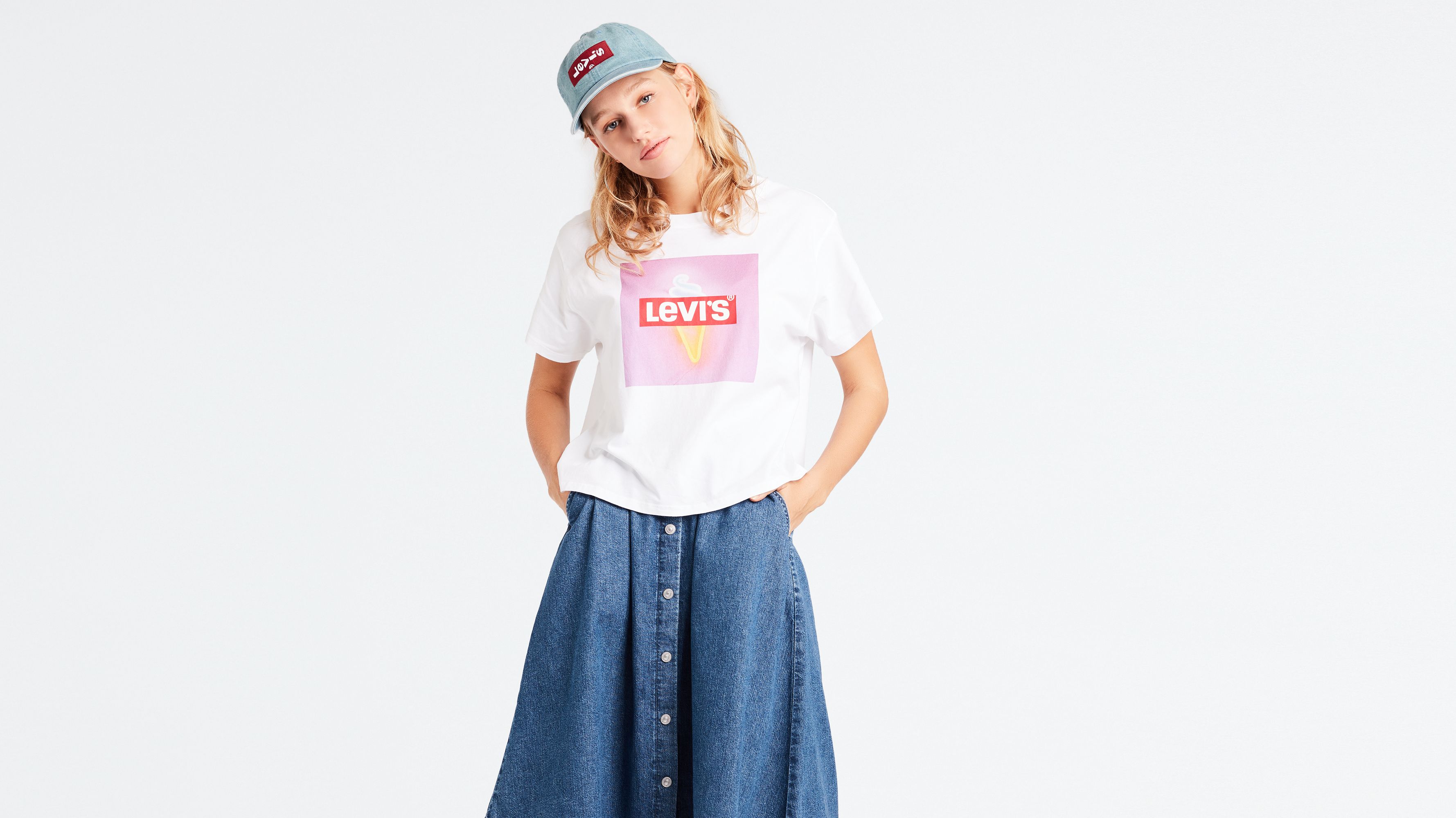 Tシャツ・カットソー Levi's THE PERFECT TEE White The Perfect Tee - White | Levi's® XK