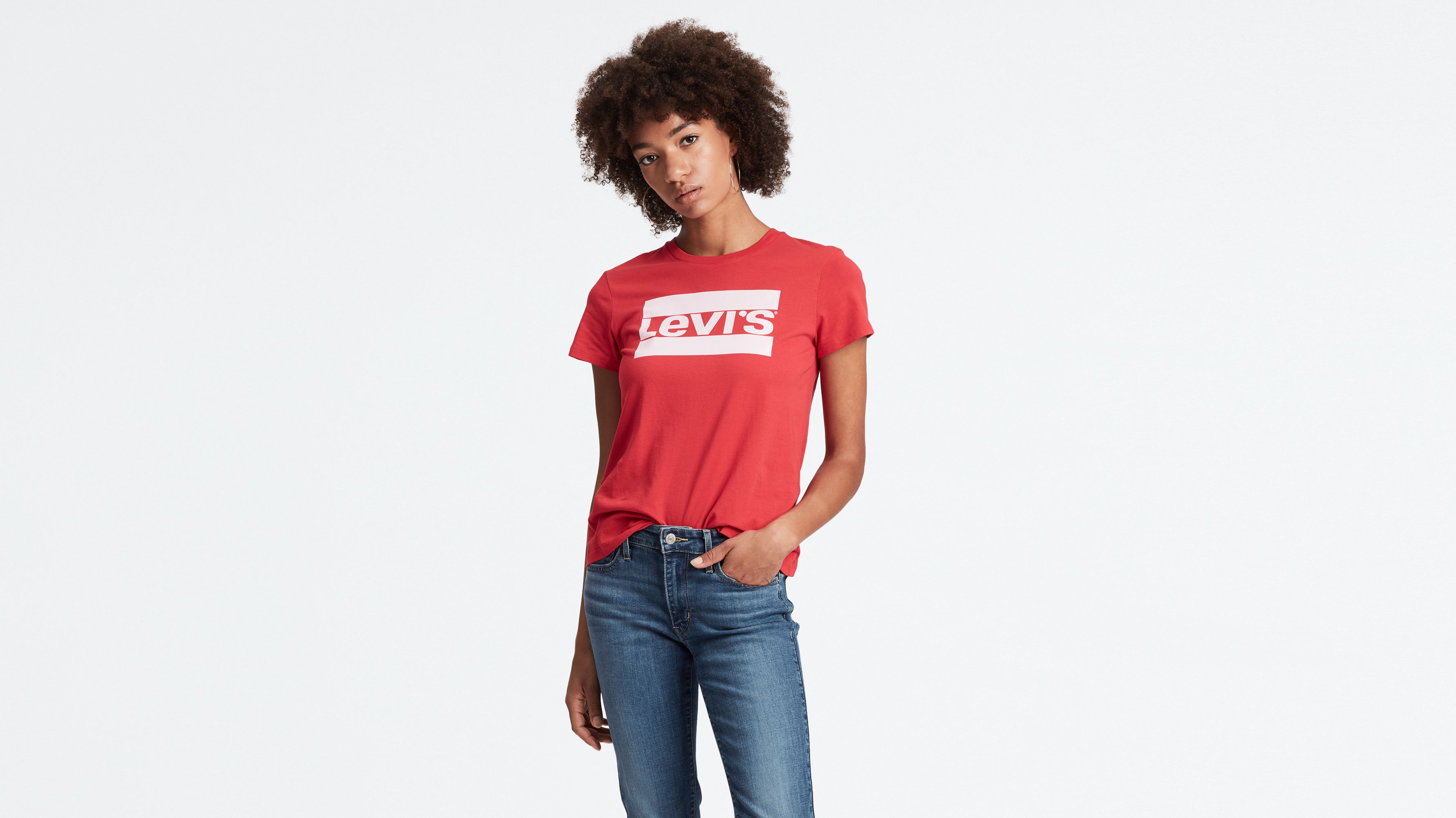 levis cut off crop trucker