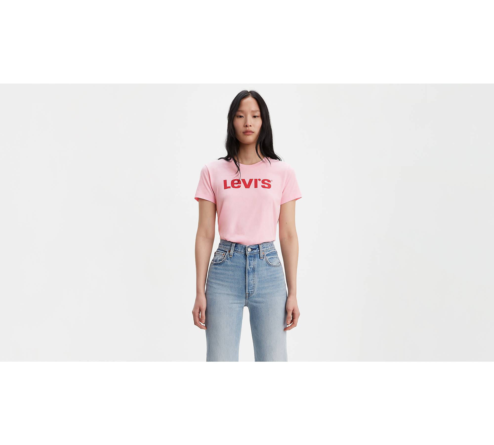 Levi's® Text Graphic Tee Shirt - Pink | Levi's® US