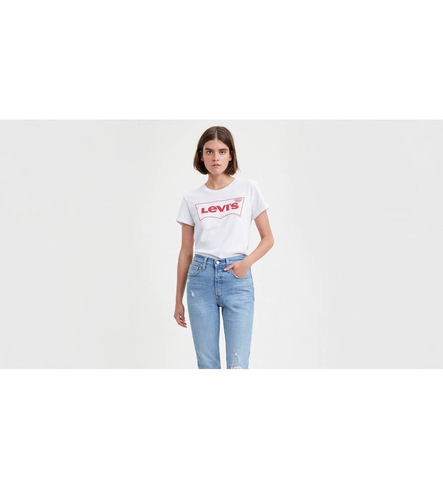 Levi's® Logo Perfect Graphic Tee Shirt - White | Levi's® US