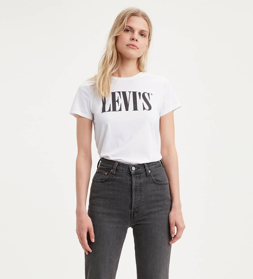 Levi's® Serif Logo Graphic T-shirt - White | Levi's® US