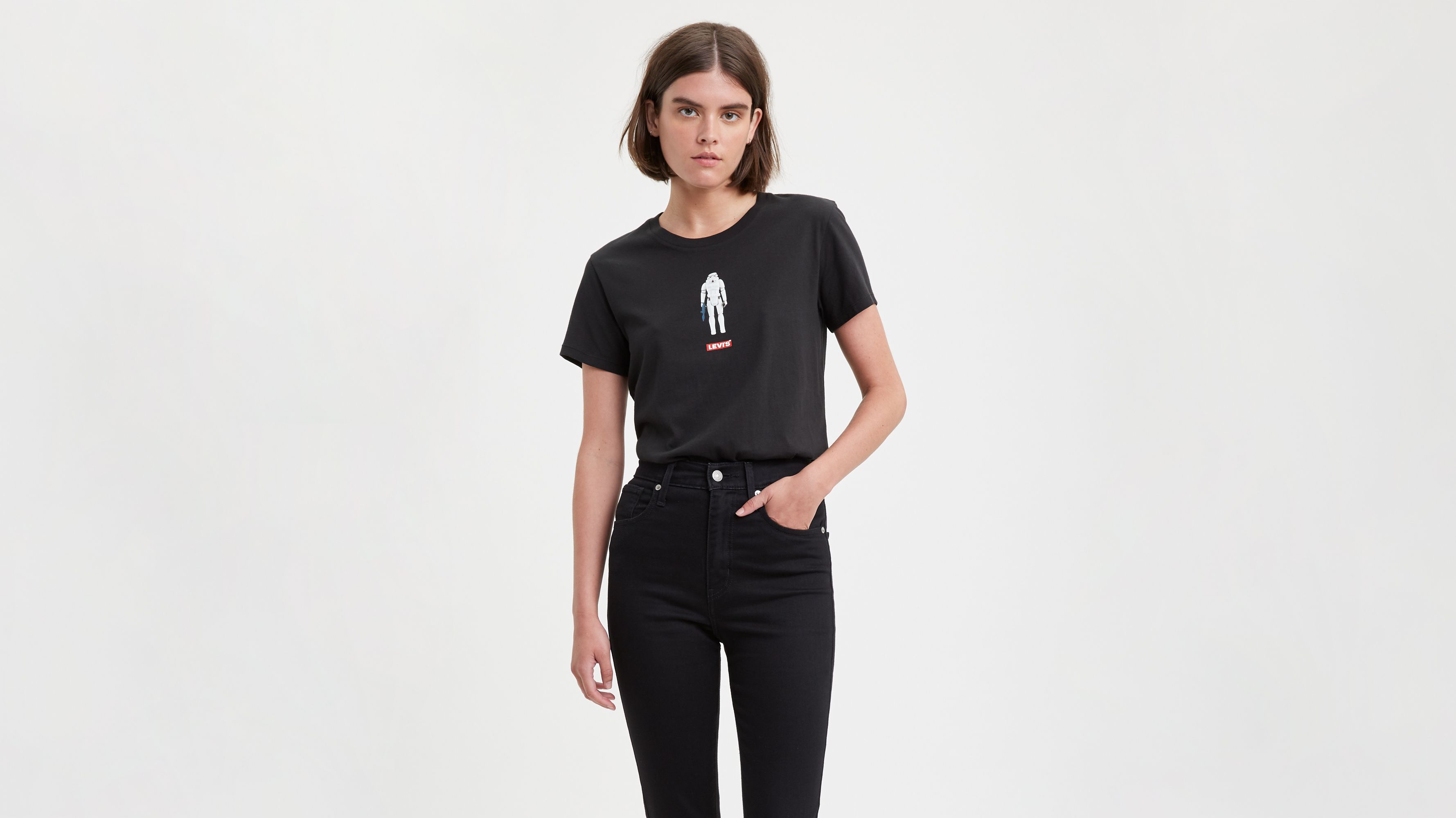 Levi's® X Star Wars Graphic Tee Shirt - Black | Levi's® CA