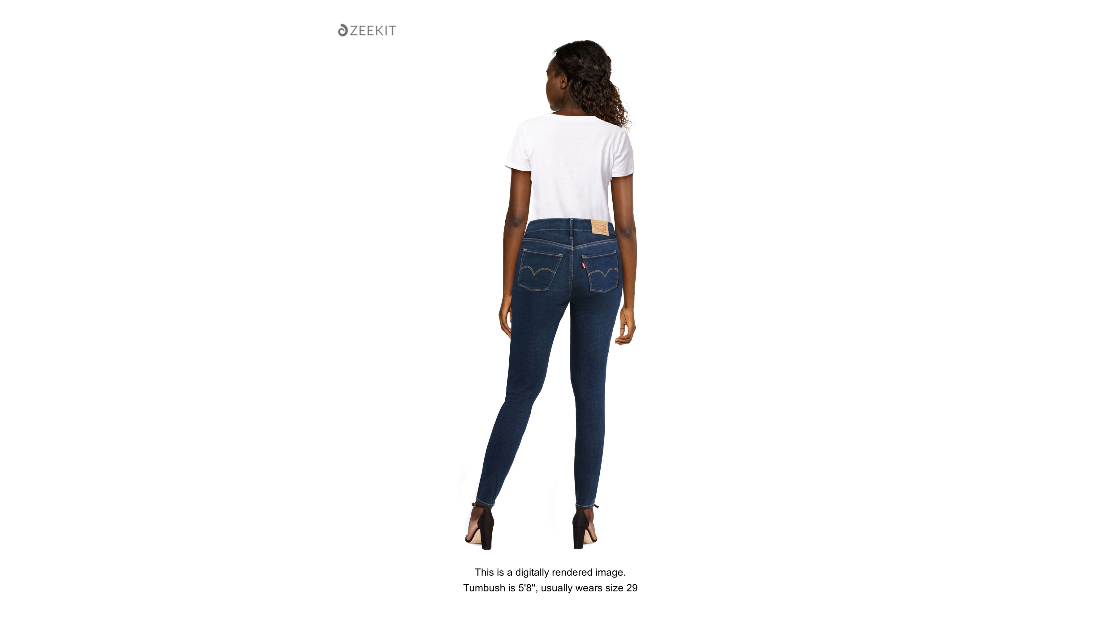 levi's 710 super skinny dark blue