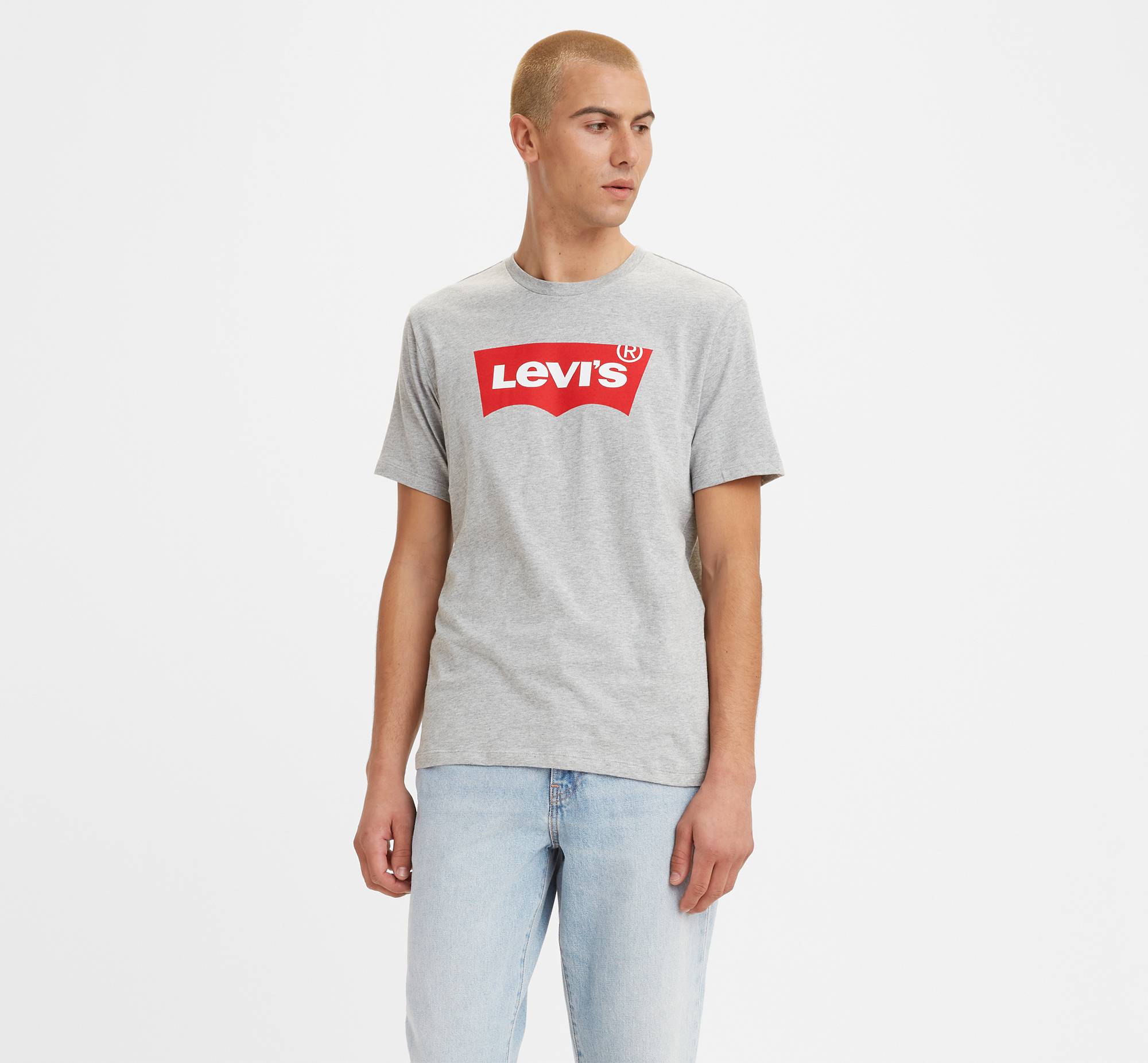 Limpia el cuarto Escribe un reporte Disciplina Levi's® Logo Classic T-shirt - Grey | Levi's® US