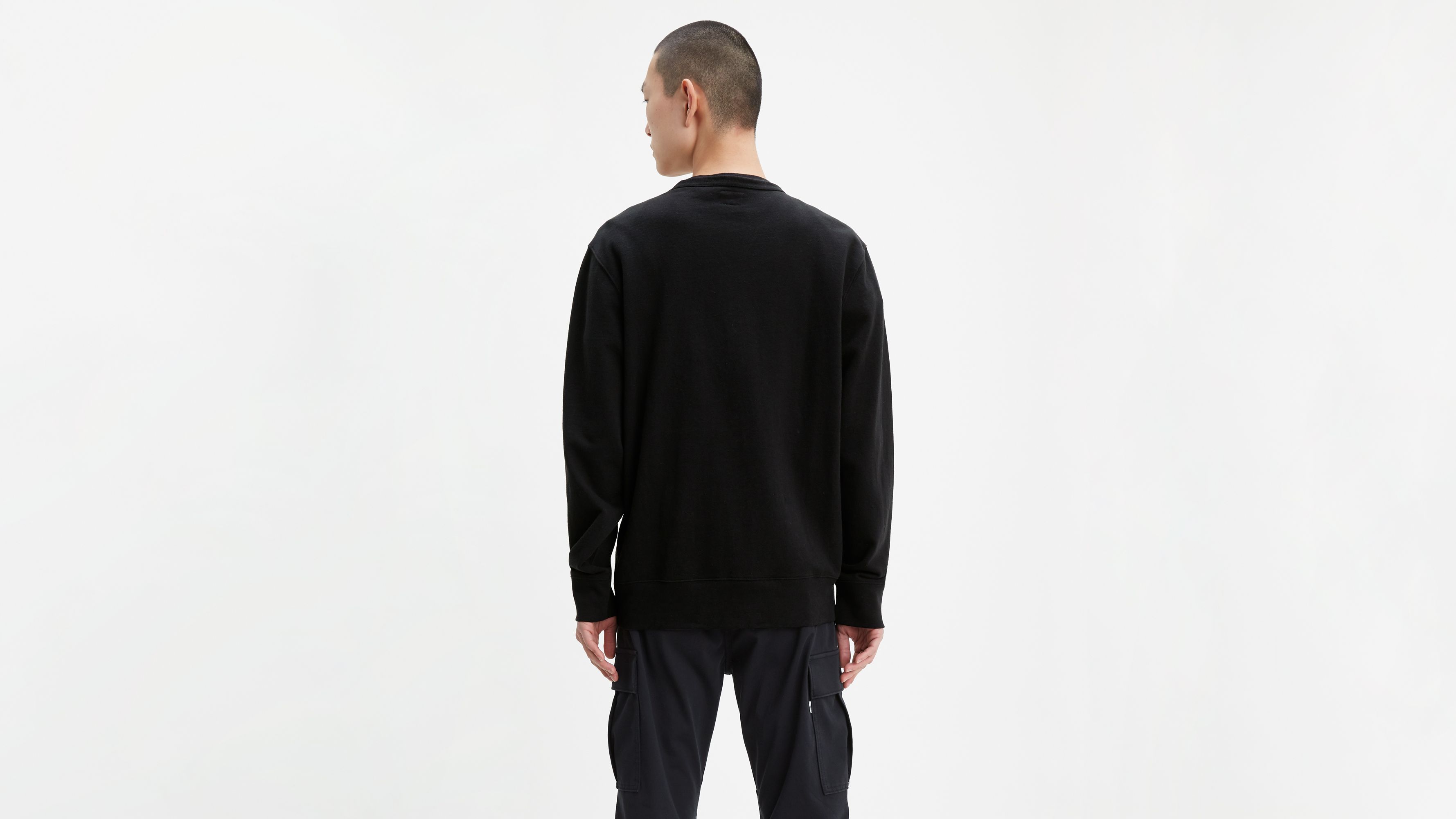 【HOWIE.clothing】ヴィンテージ ショートスリーブ スウェット 90's Logo Crewneck Sweatshirt - Black | Levi's® US