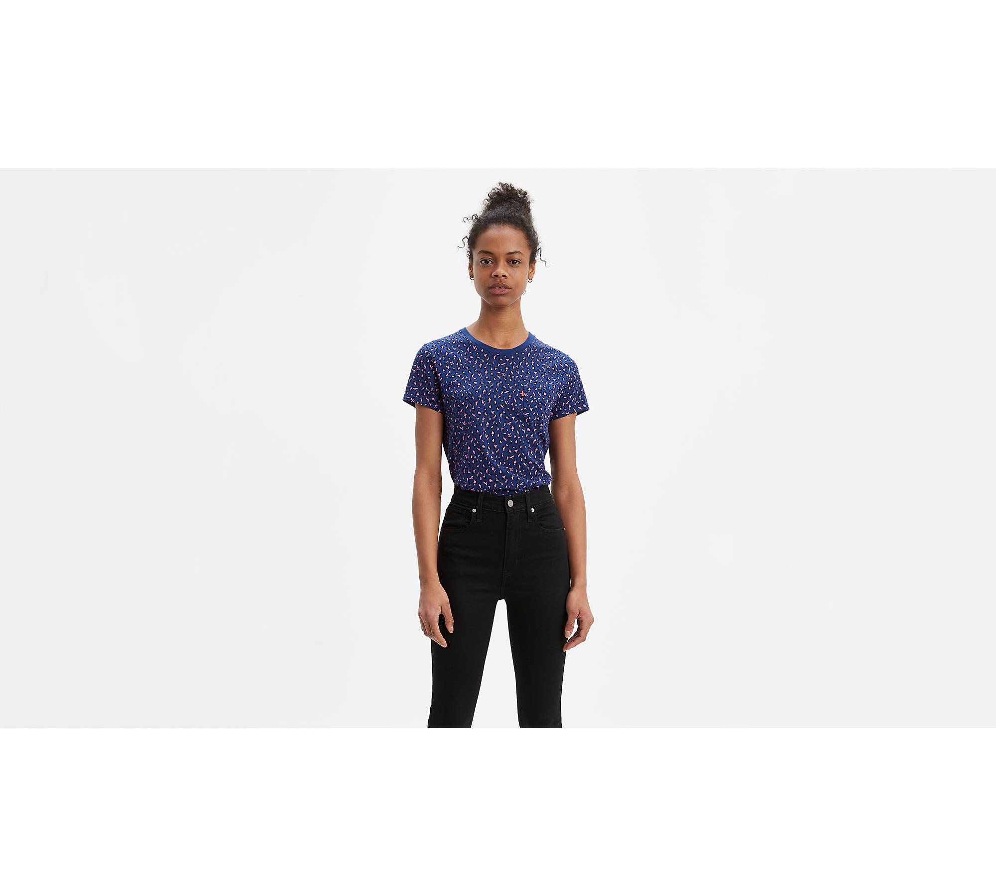 Leopard Print Perfect Pocket Tee Shirt - Blue | Levi's® US