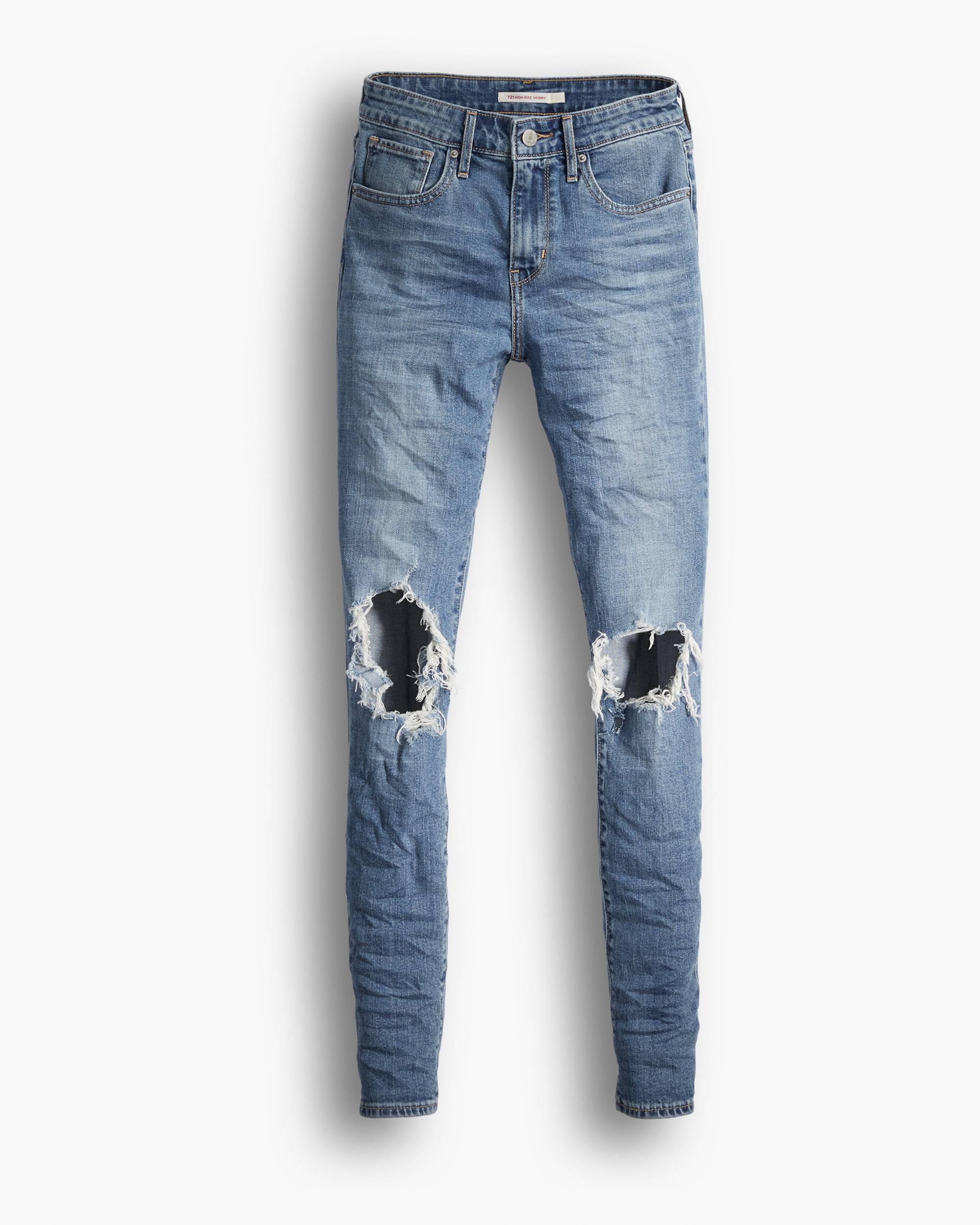 721 High Rise Ripped Skinny Women's Jeans 10