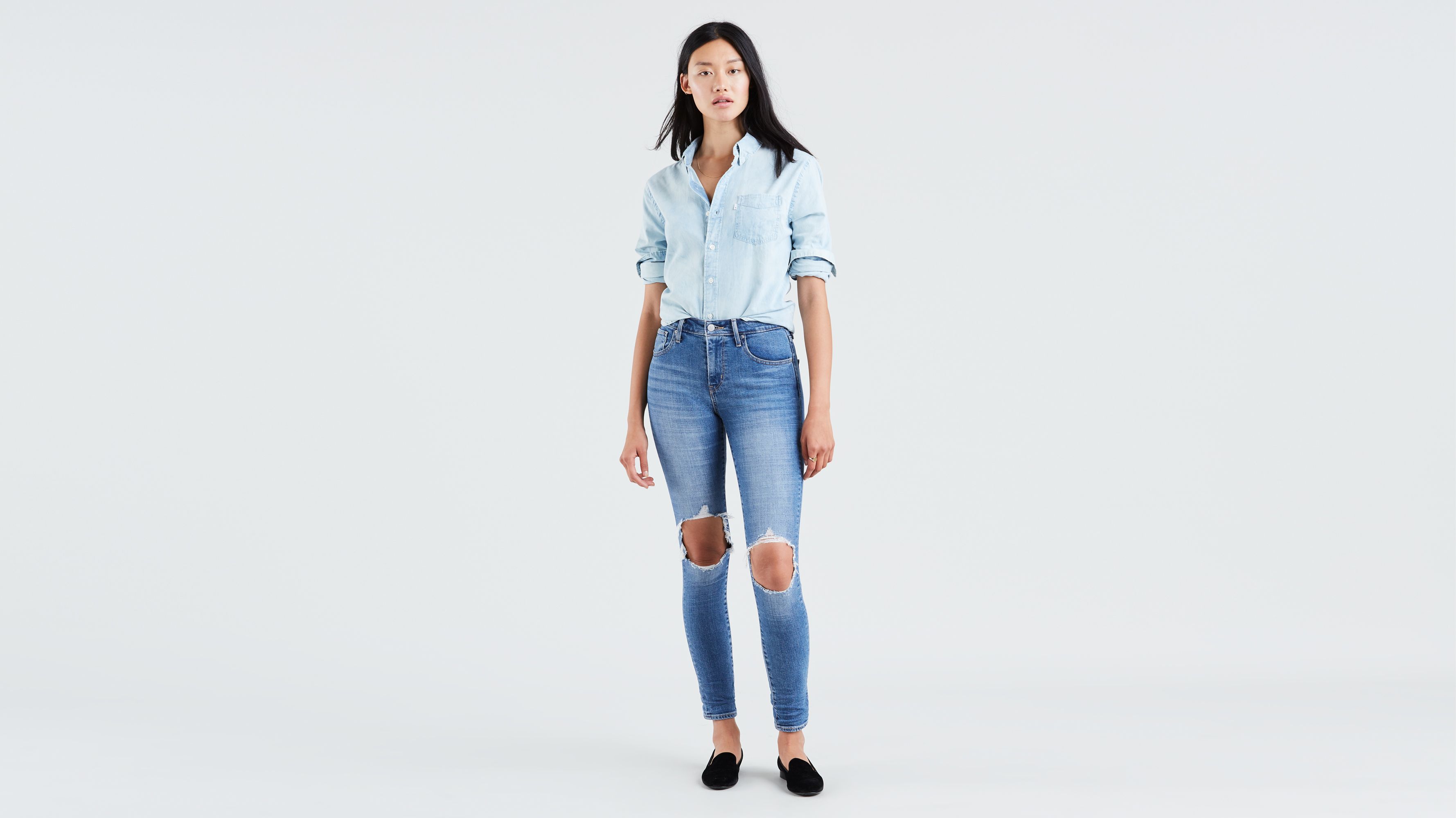 levi's 721 skinny jeans in rugged indigo