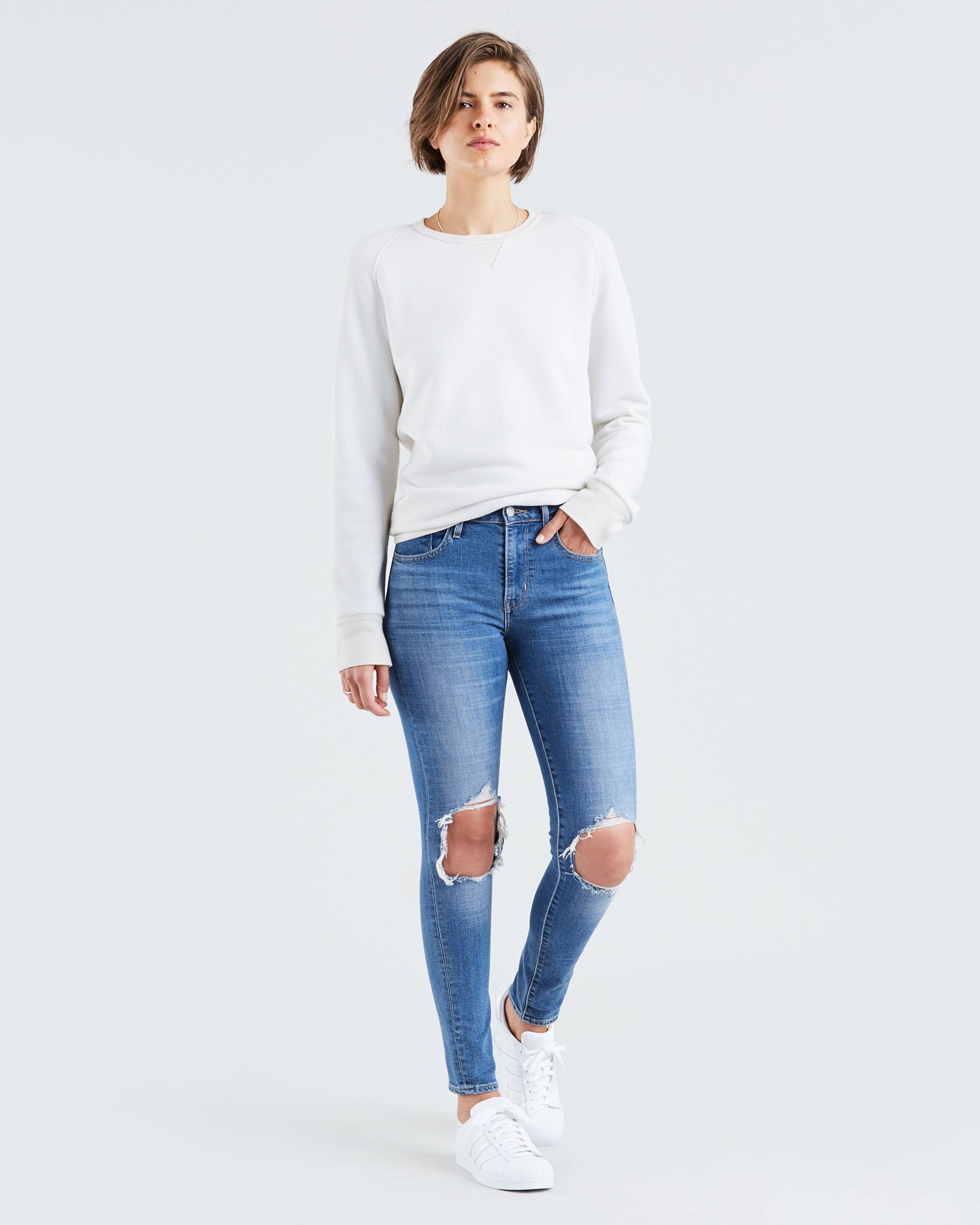 721 High Rise Ripped Skinny Women's Jeans 1