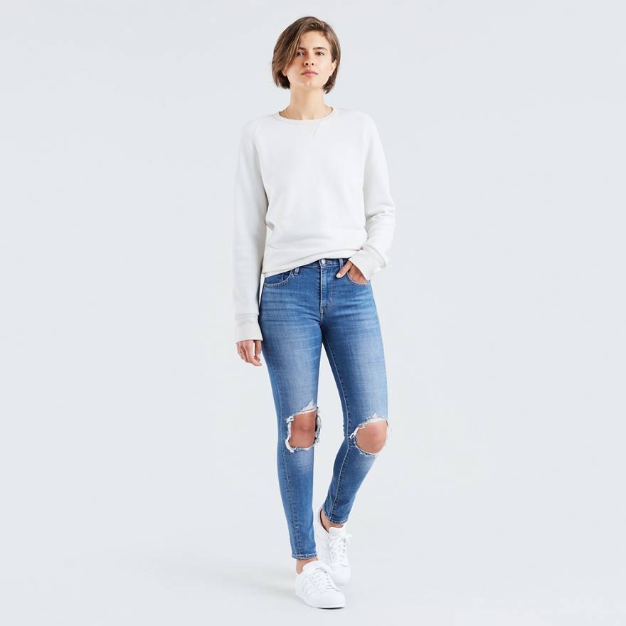 721 High Rise Ripped Skinny Women's Jeans 1