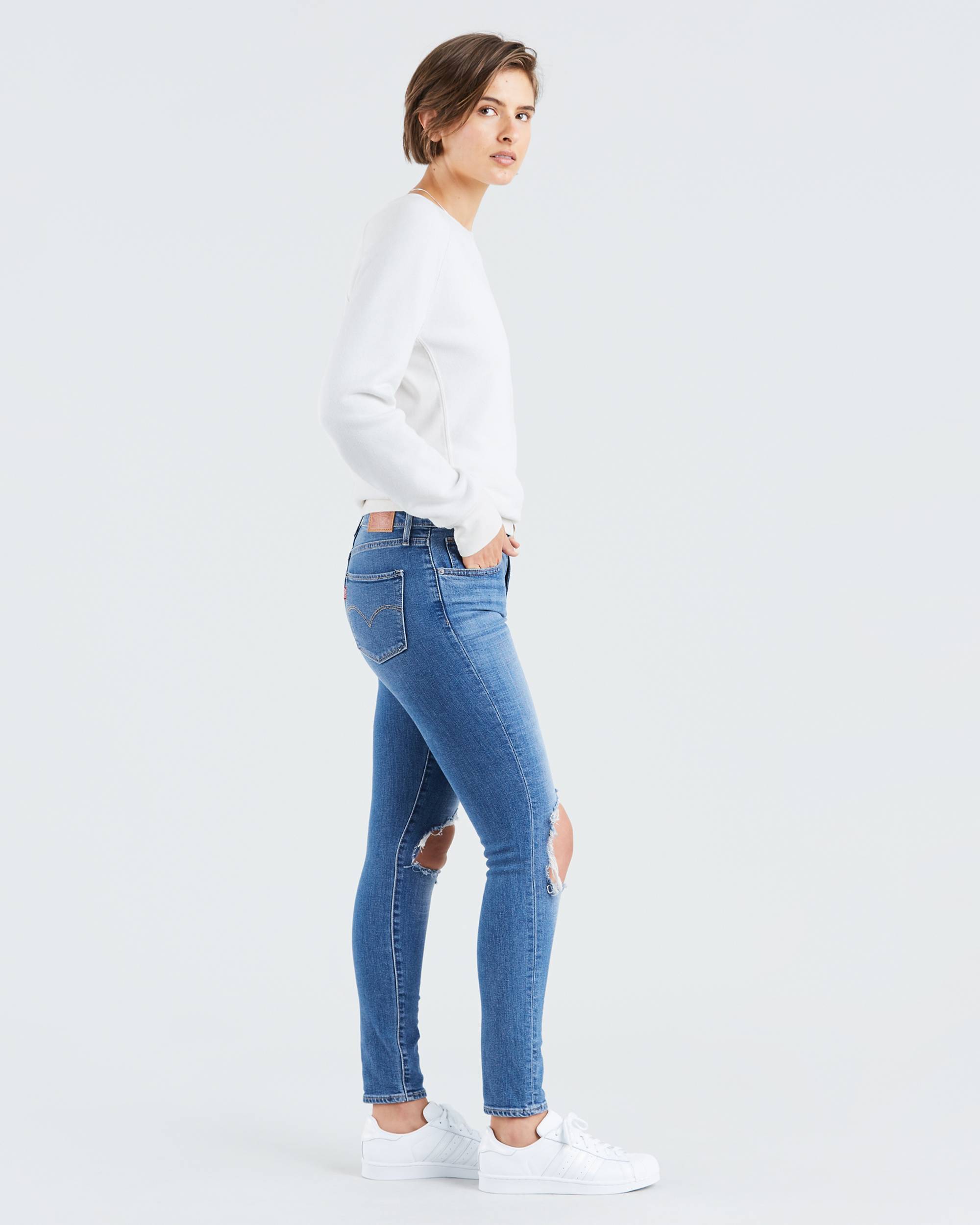 721 High Rise Ripped Skinny Women's Jeans 2