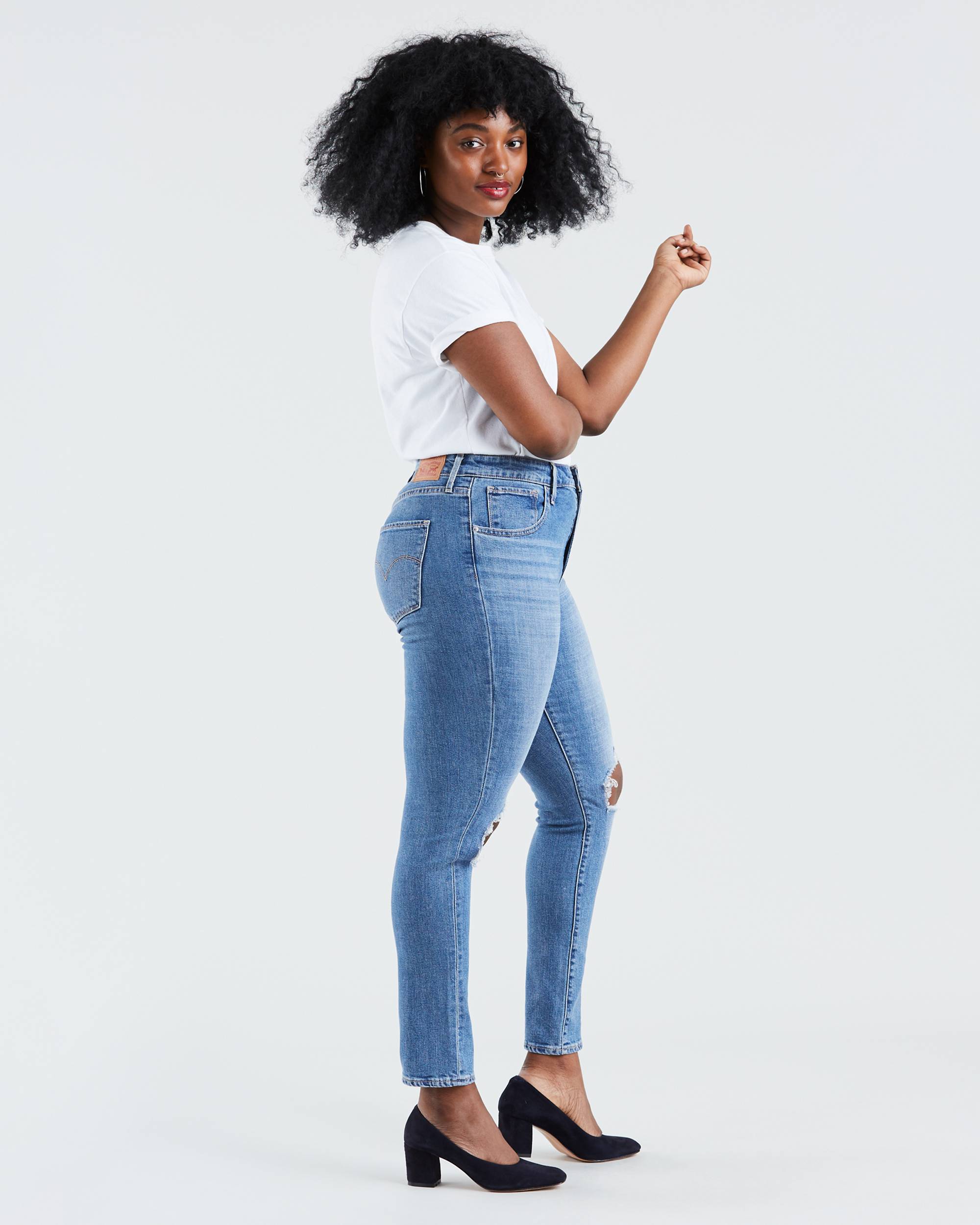 721 High Rise Ripped Skinny Women's Jeans 6