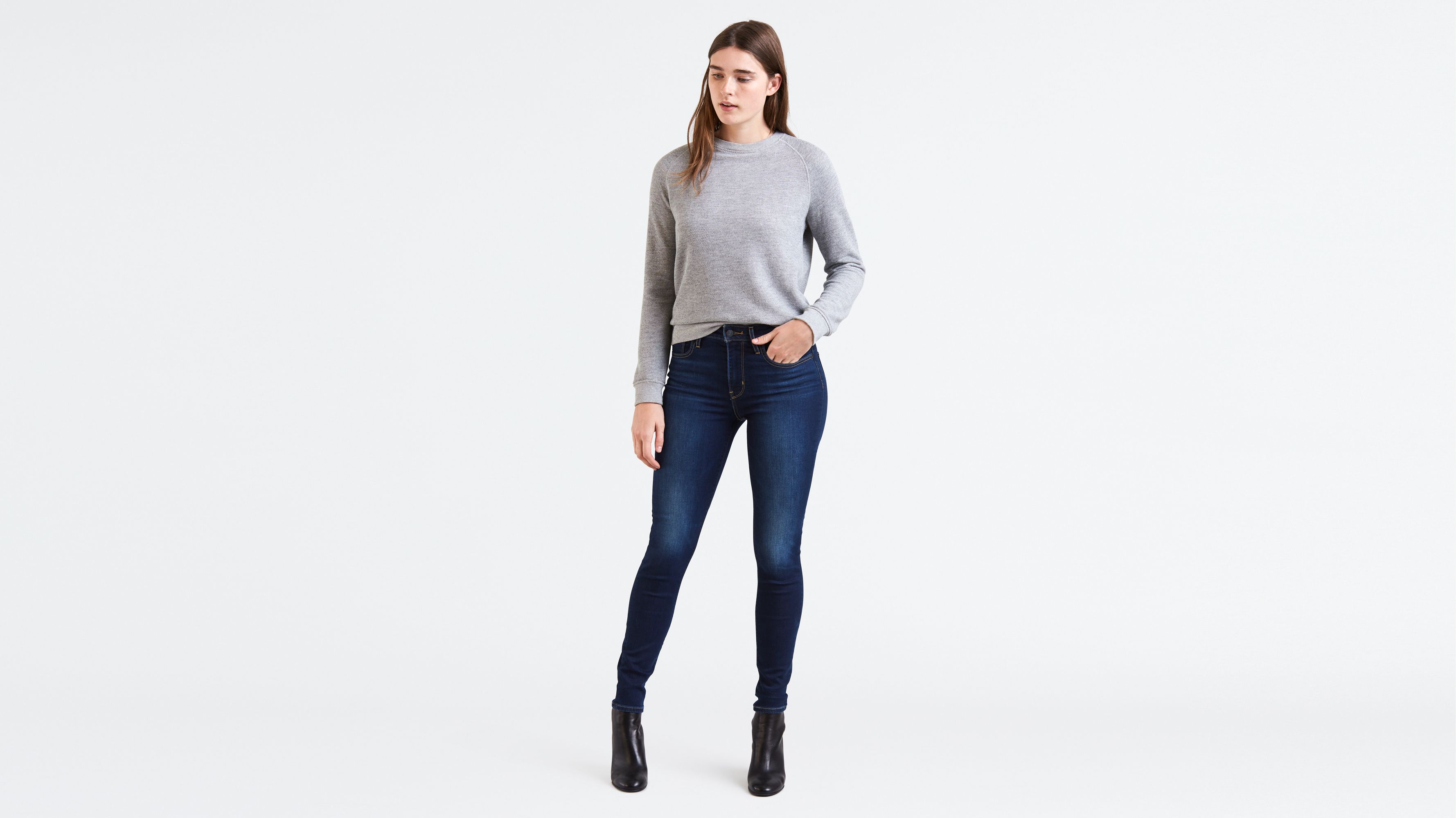 Levi's 721 high rise skinny jeans arcade night online