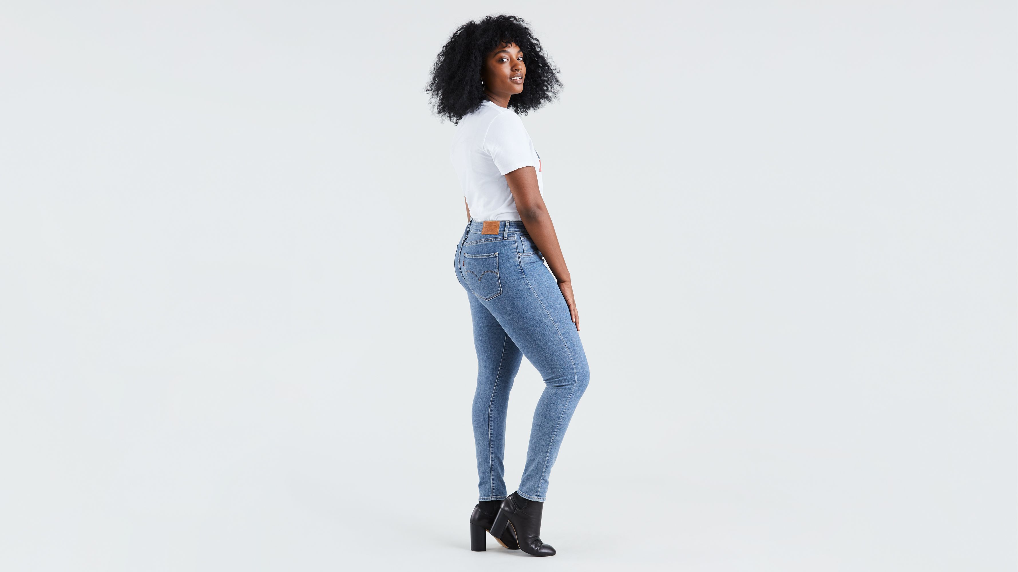 high rise levi's skinny jeans