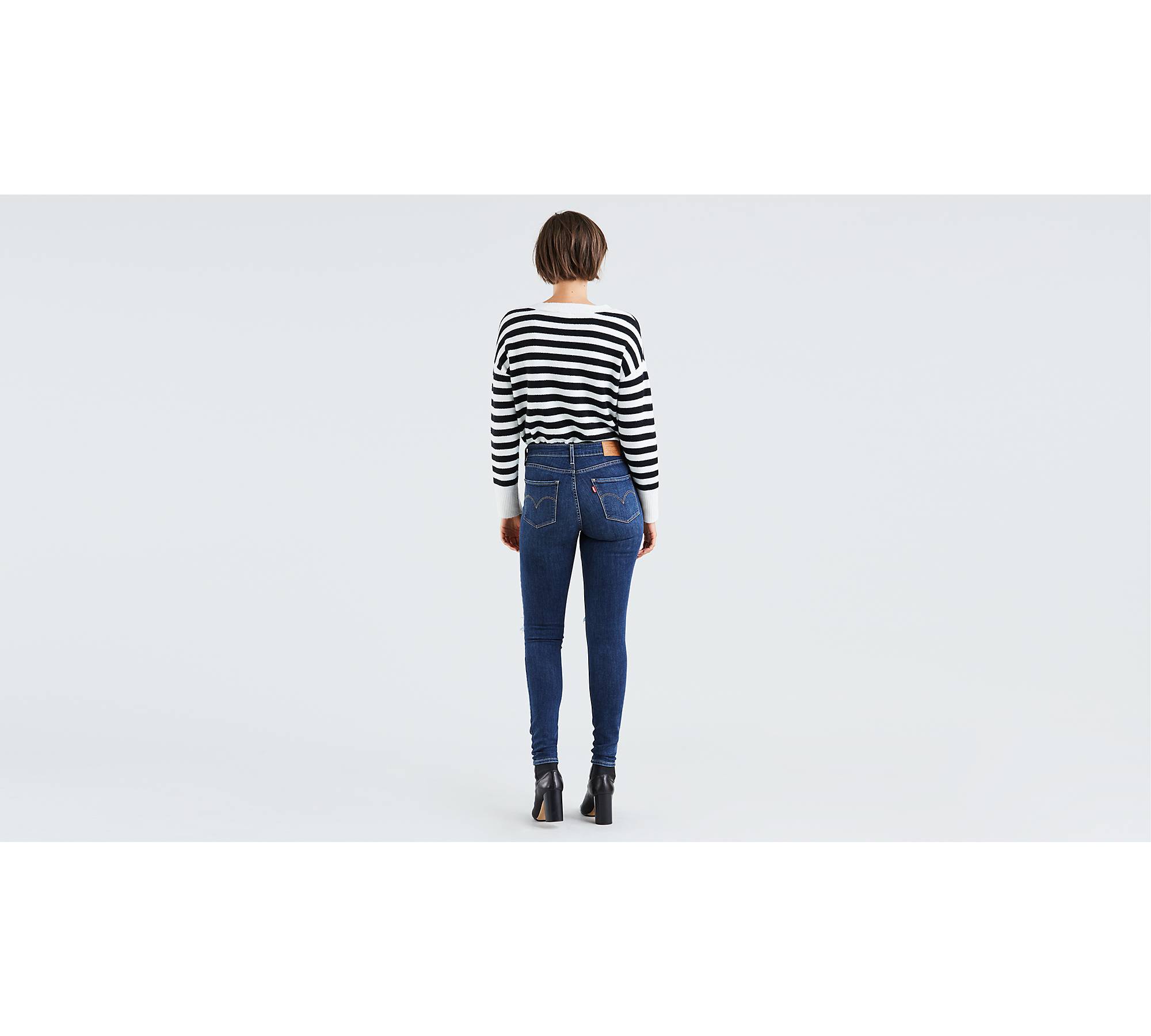 721 High Rise Ripped Skinny Women's Jeans - Dark Wash | Levi's® US