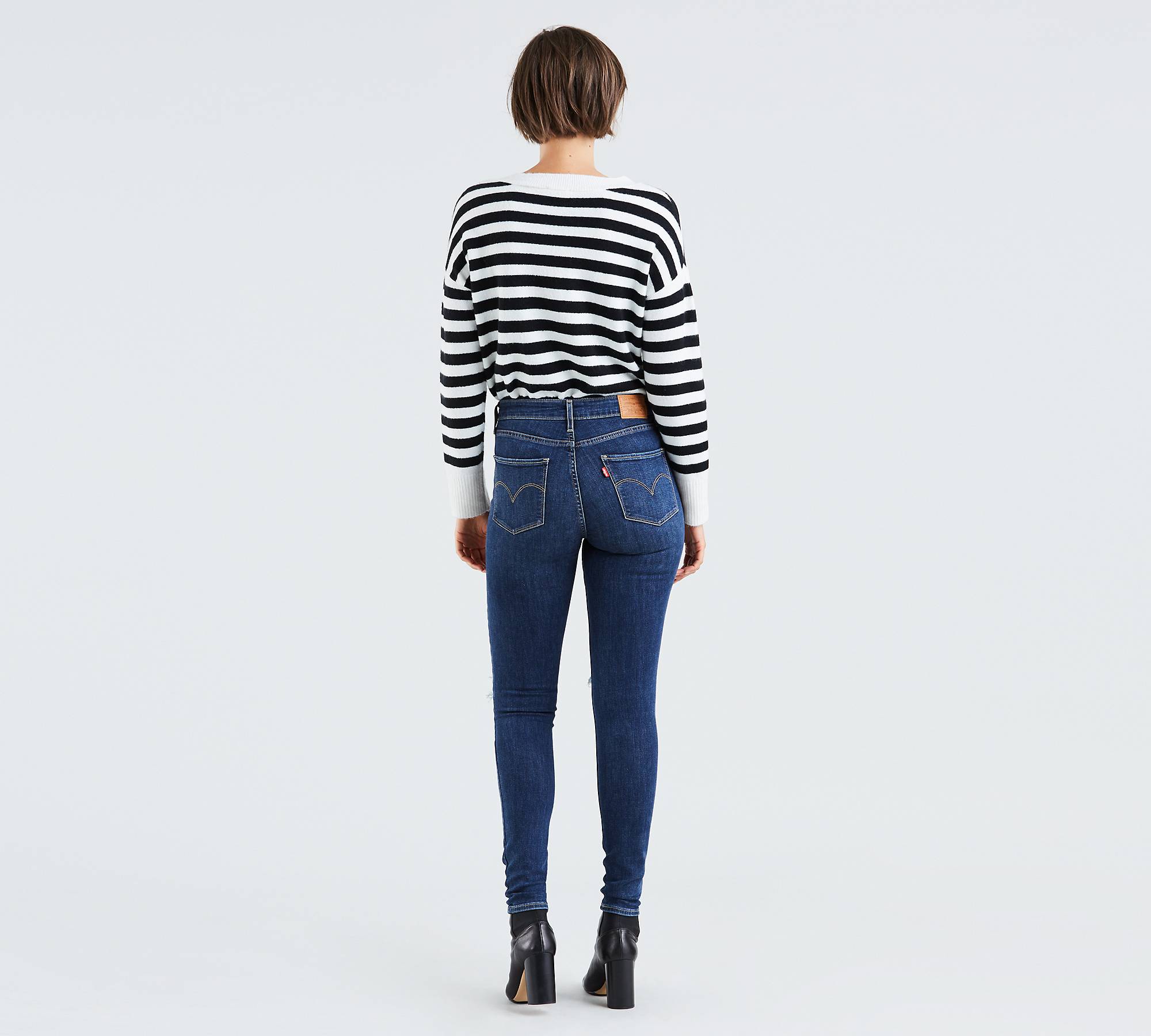 721 High Rise Ripped Skinny Women's Jeans - Dark Wash | Levi's® CA