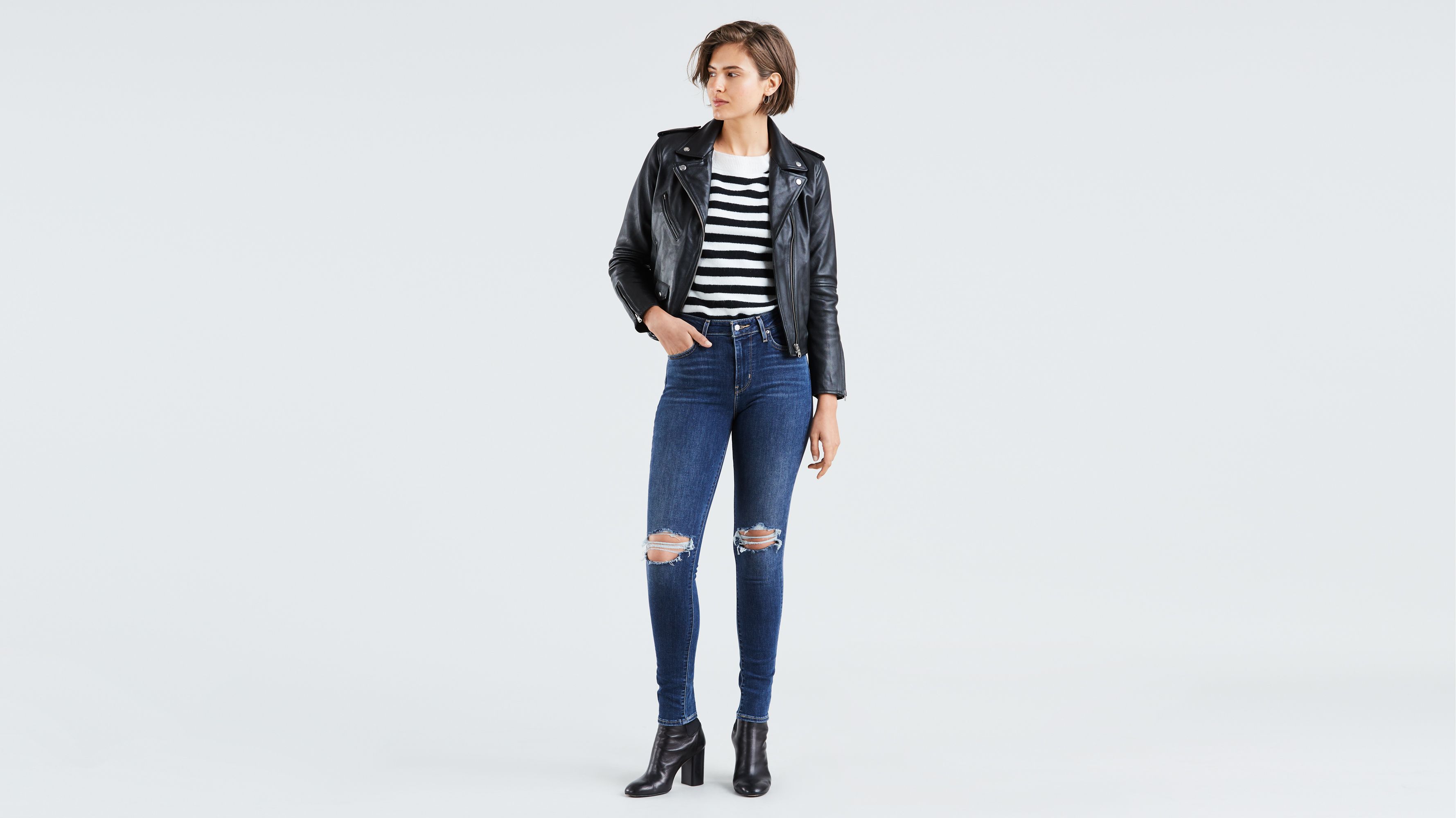 Introducir 46+ imagen levi’s 721 high rise skinny ripped