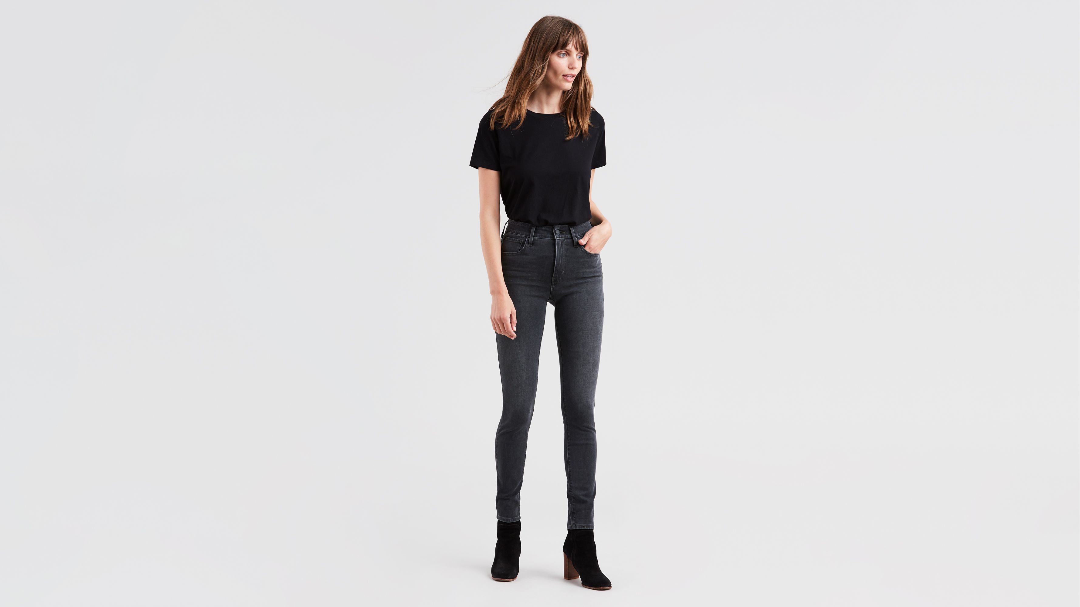 womens grey levi skinny jeans