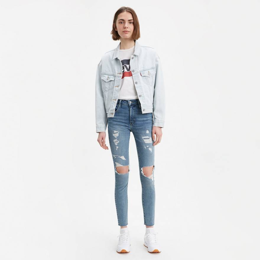 721 High Rise Ripped Skinny Women's Jeans 1