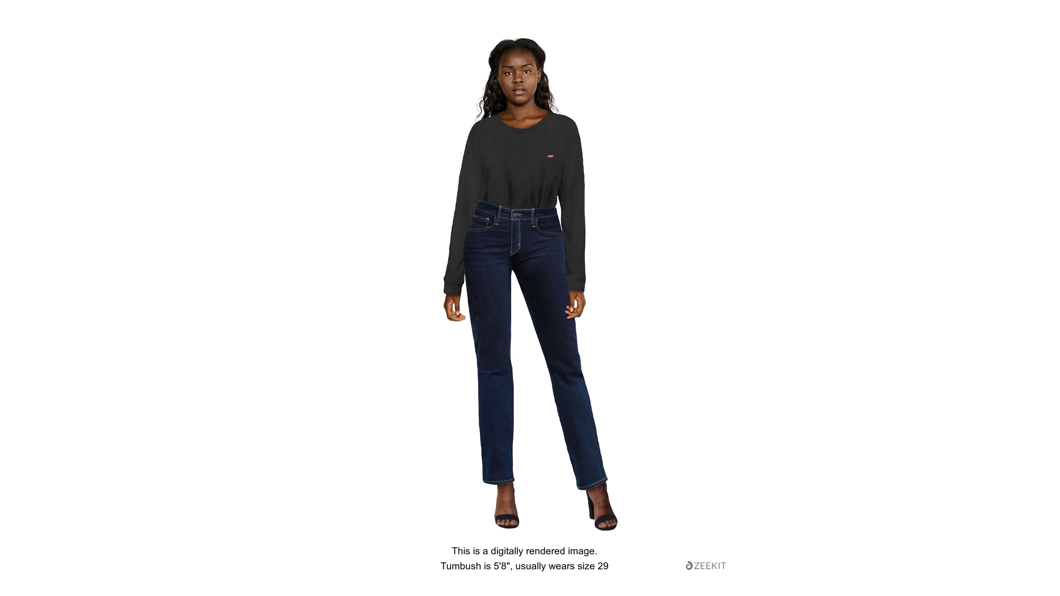 levi's high rise straight 724