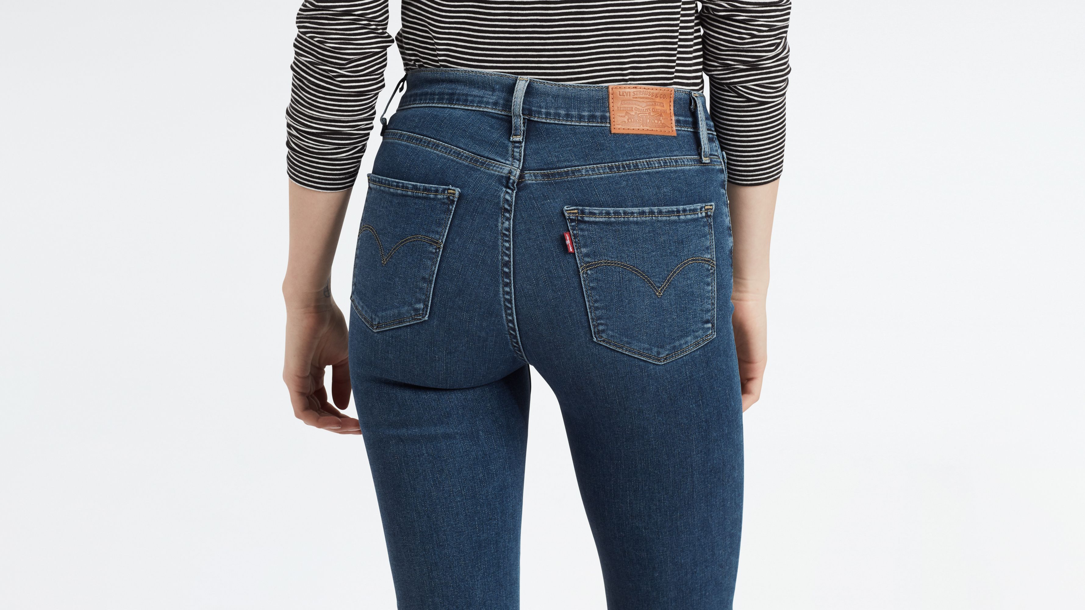 levi's 724 high rise straight jeans second thought