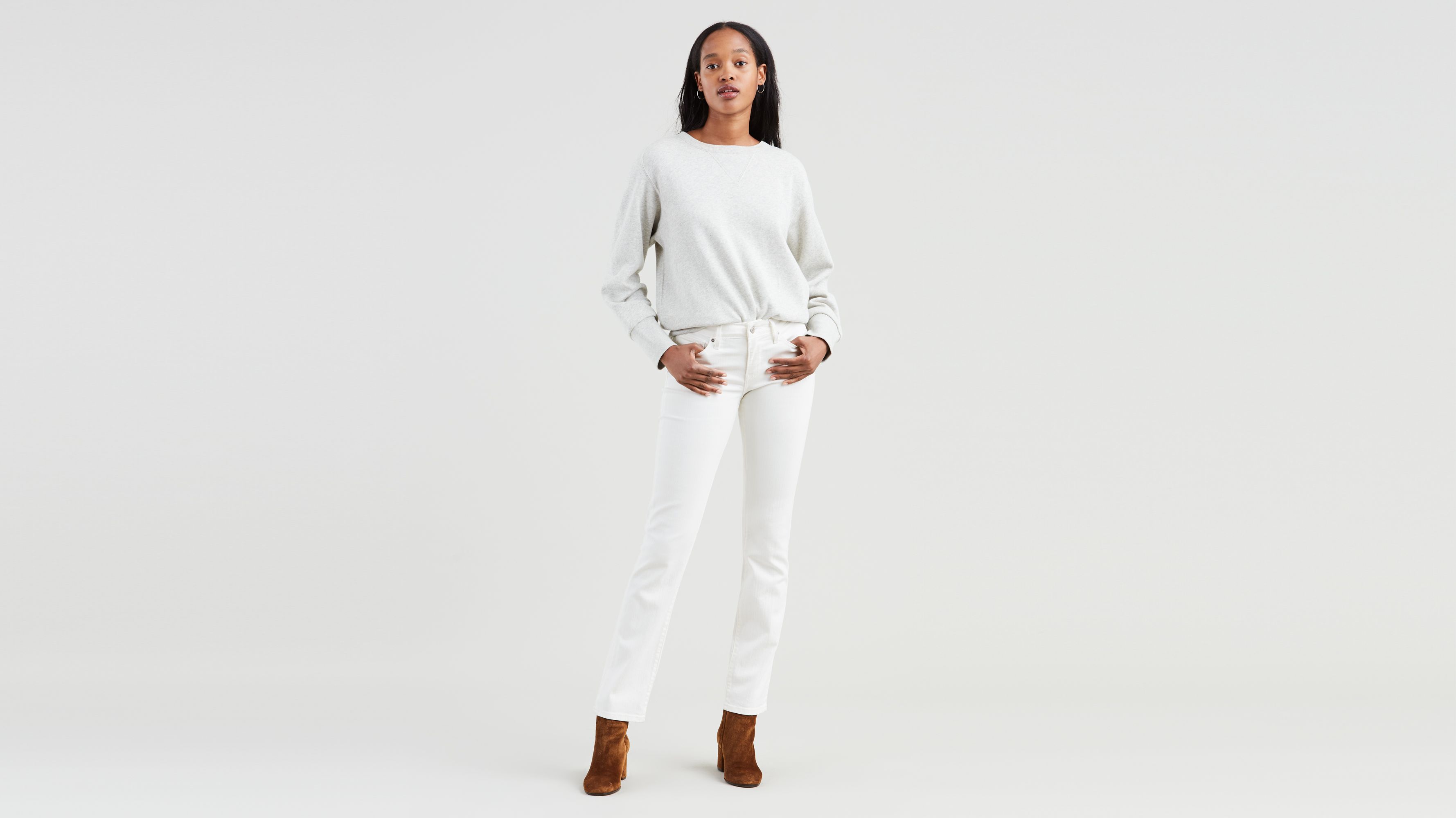 712™ Slim Jeans - White | Levi's® CZ