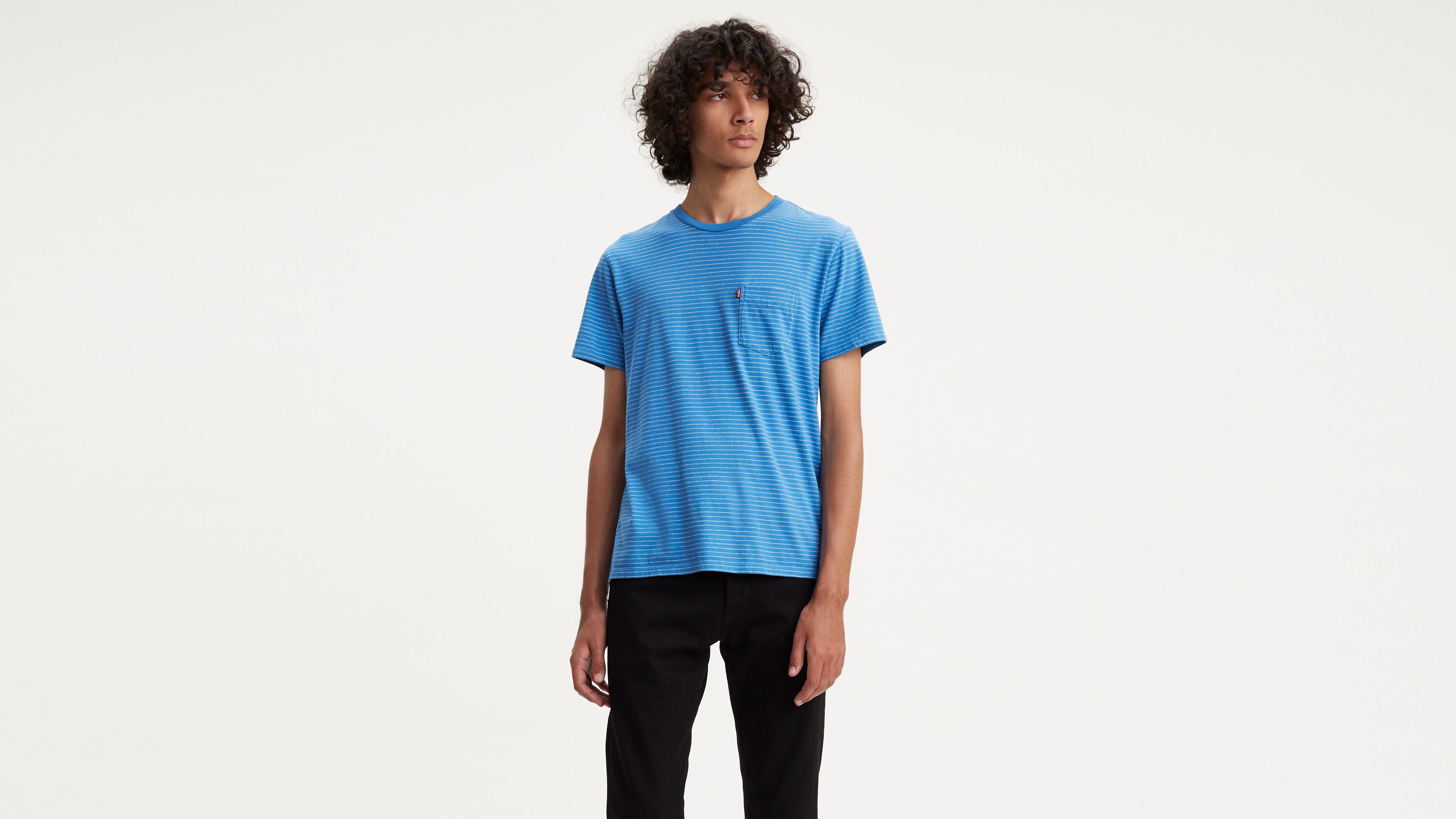 【新品未使用】Saint-Louis Striped Top Modern Meridien Tee in Marine/Ecru Stripe | Shop Ann Mashburn