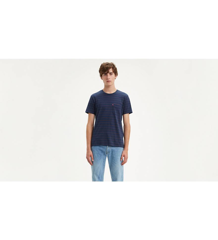 Classic Striped Pocket Tee Shirt - Blue | Levi's® US