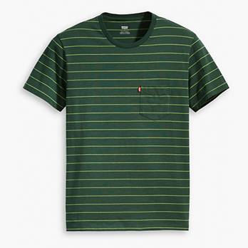 Classic Striped Pocket Tee Shirt 4
