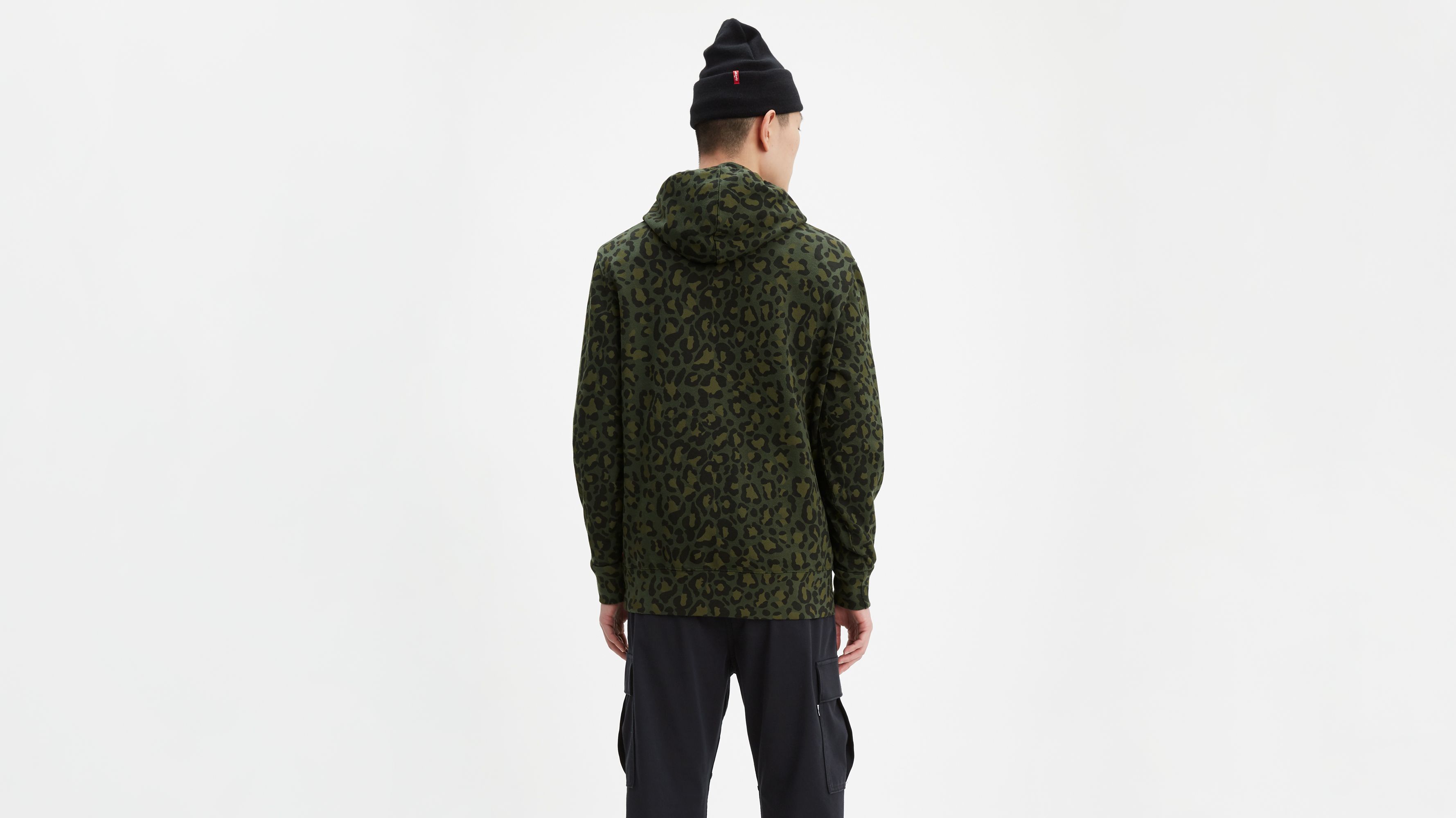 Levi's leopard print discount hoodie