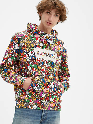 Levi's® X Super Mario Graphic Pullover Hoodie - Multi-color | Levi's® US