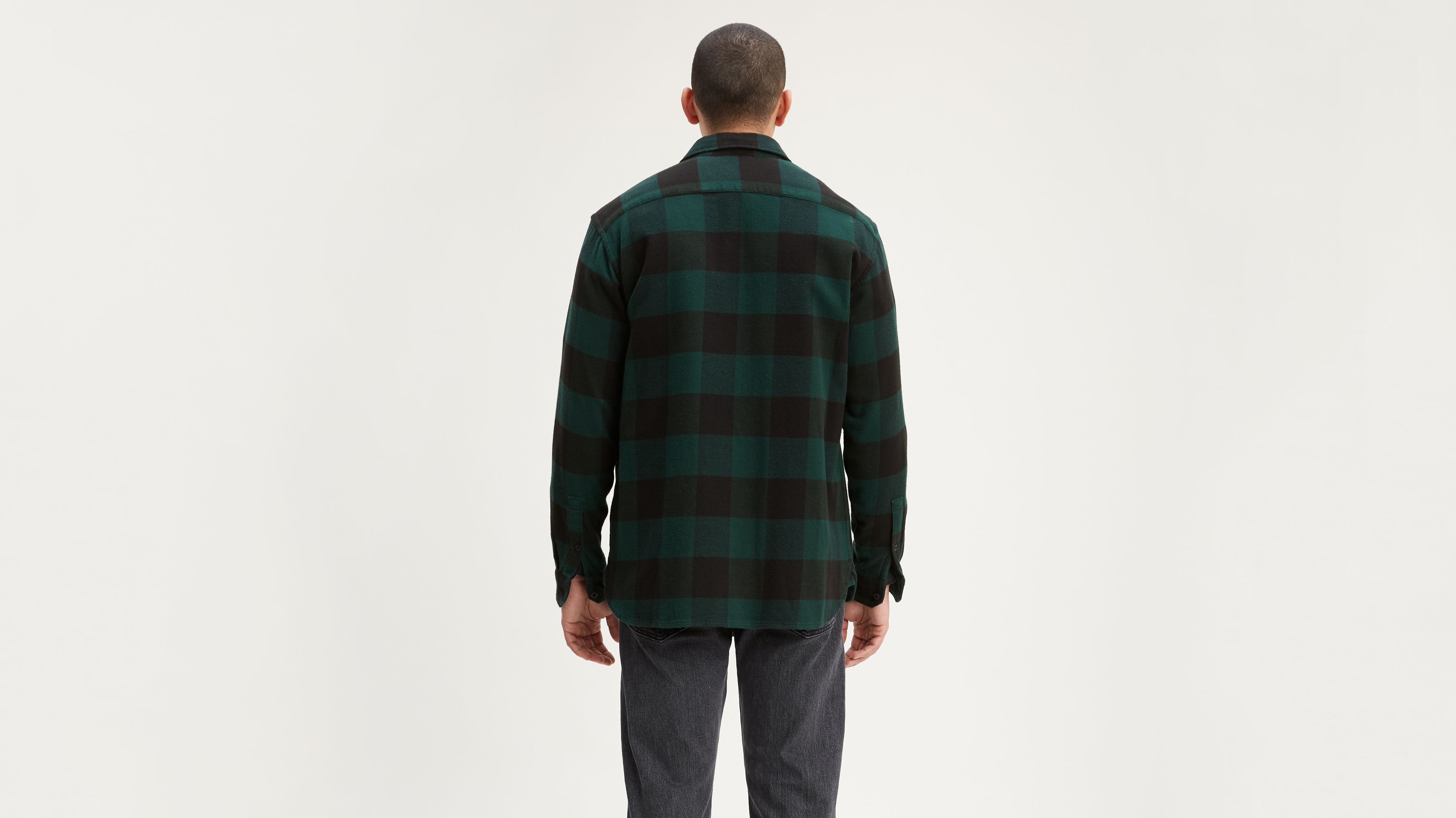 Checked Jackson Worker Shirt - Green 