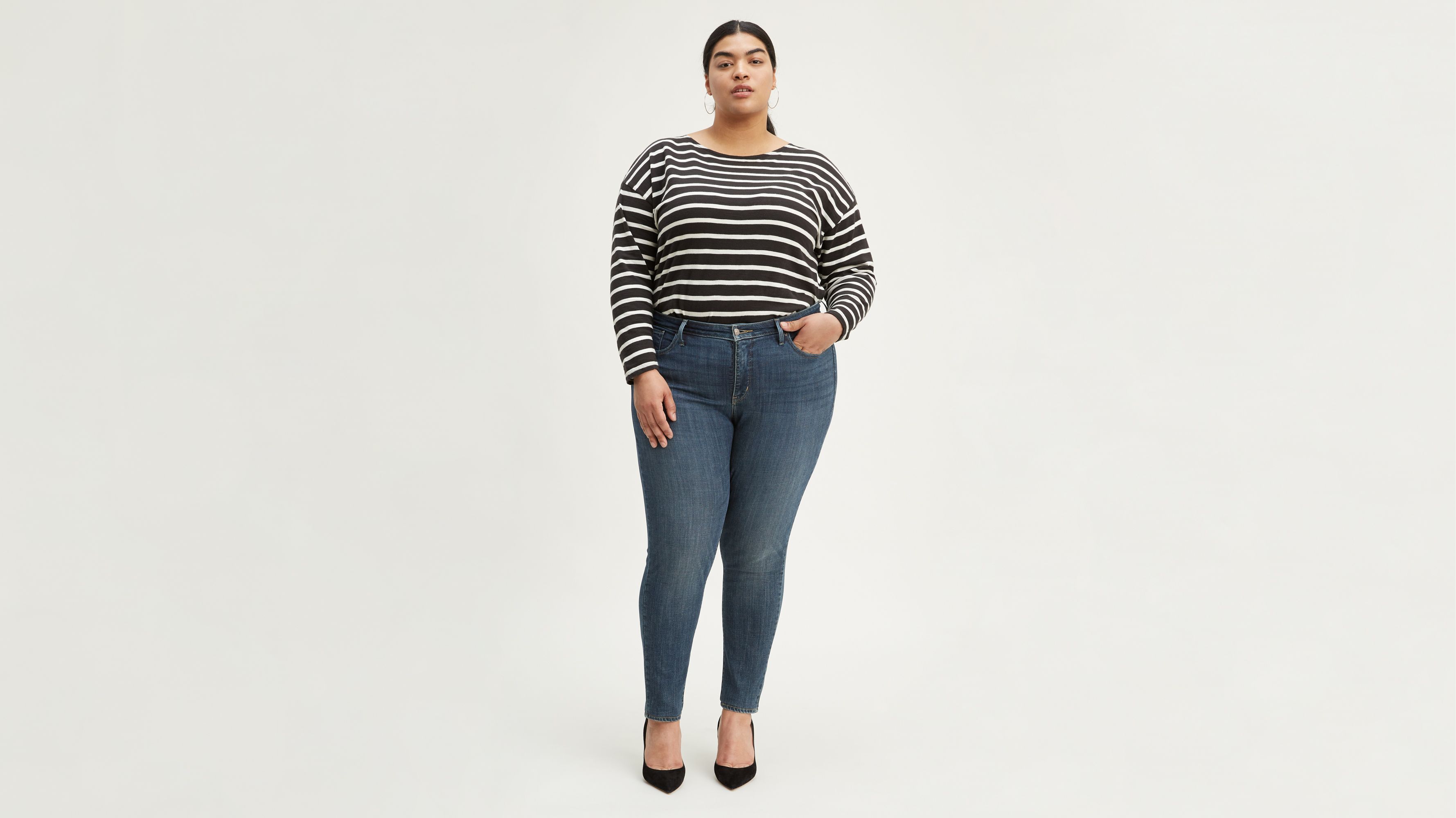 Womens Plus Size Black Jeans - PLUS SIZE JEANS