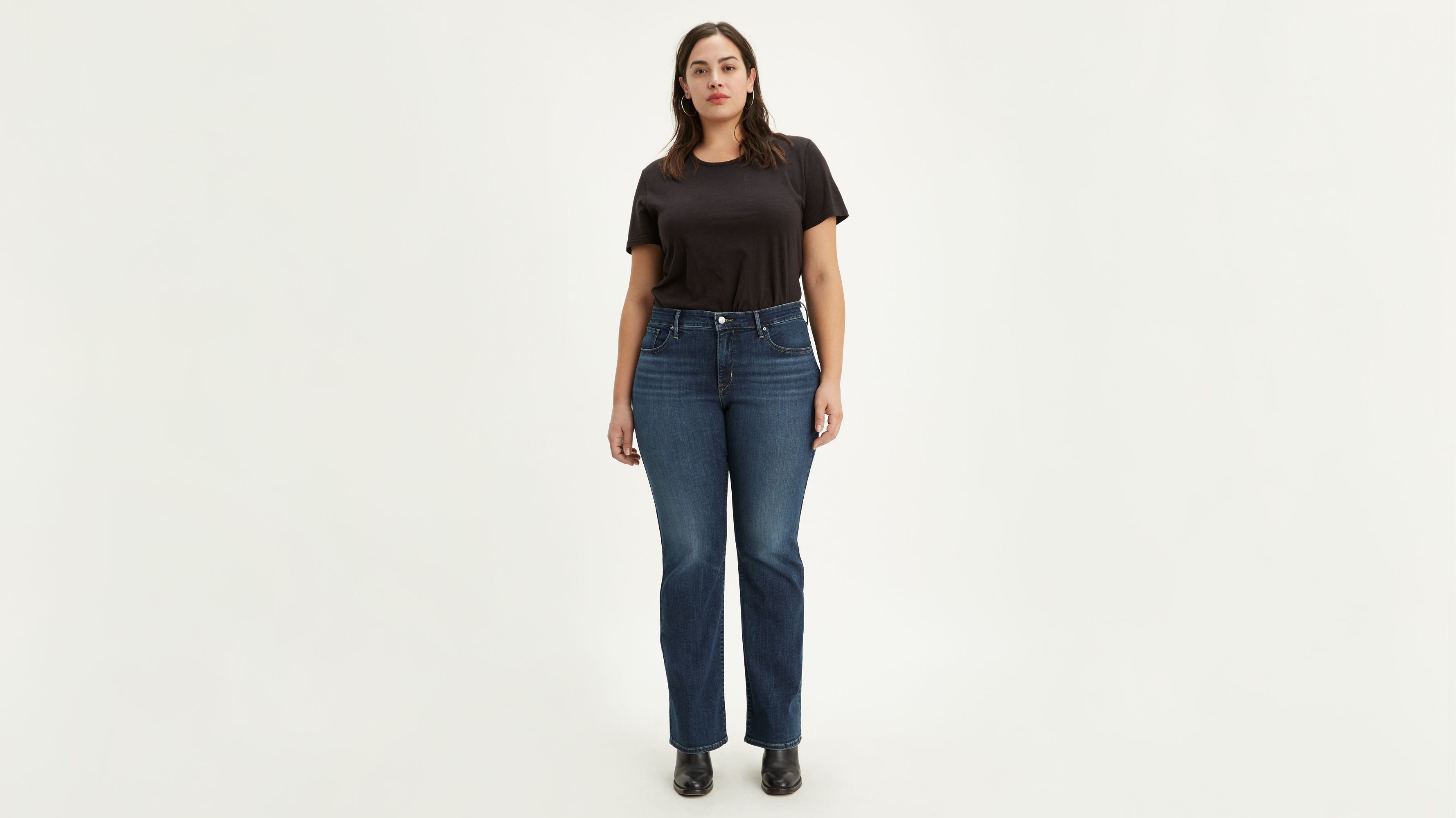 levi plus size bootcut jeans