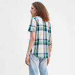 Plaid Short Sleeve Classic One Pocket Shirt 2