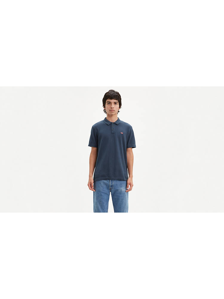Levi's® Chest Logo Polo Shirt - Blue | Levi's® US