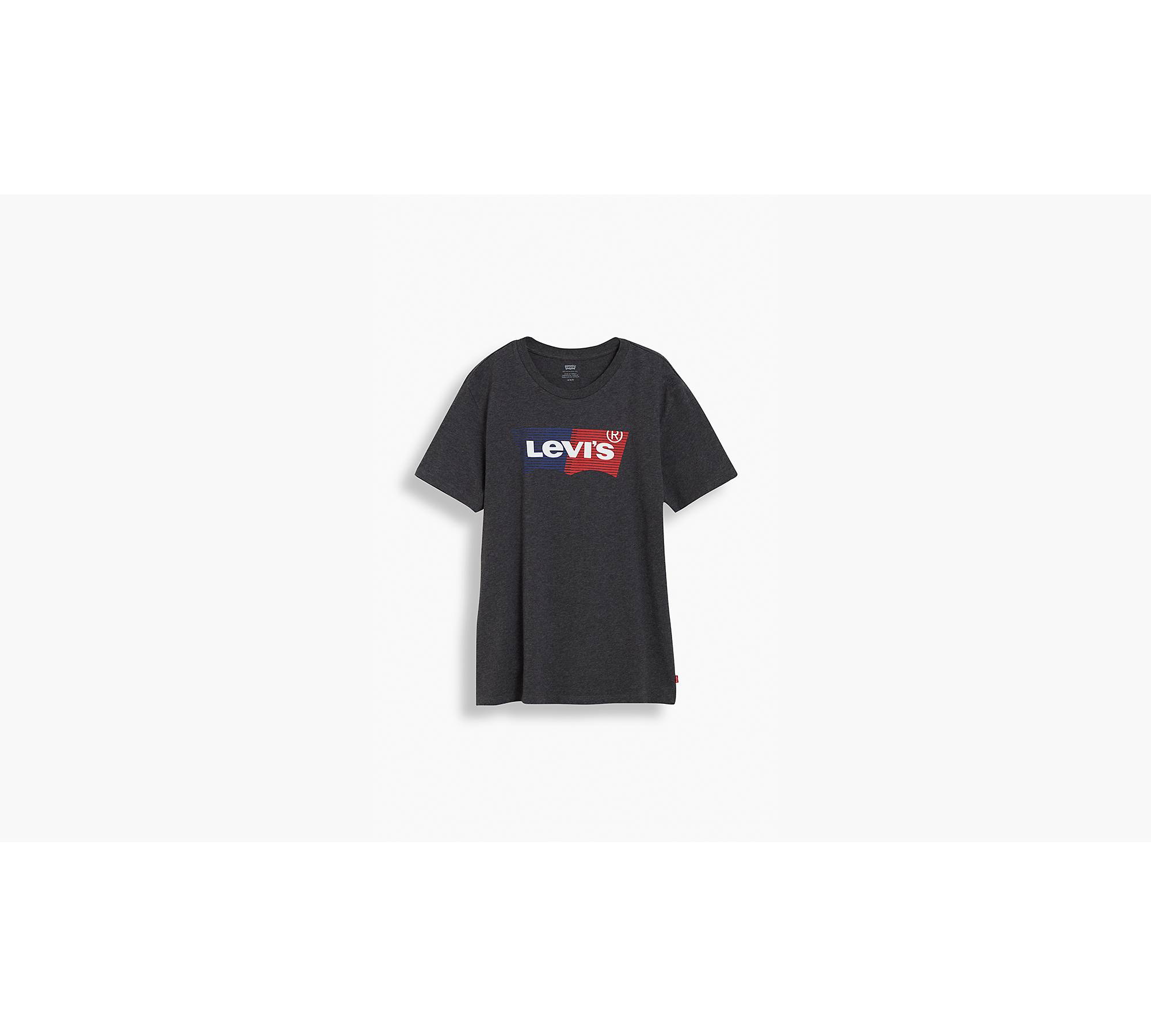 Levi's® Striped Logo Classic Tee Shirt - Grey | Levi's® US