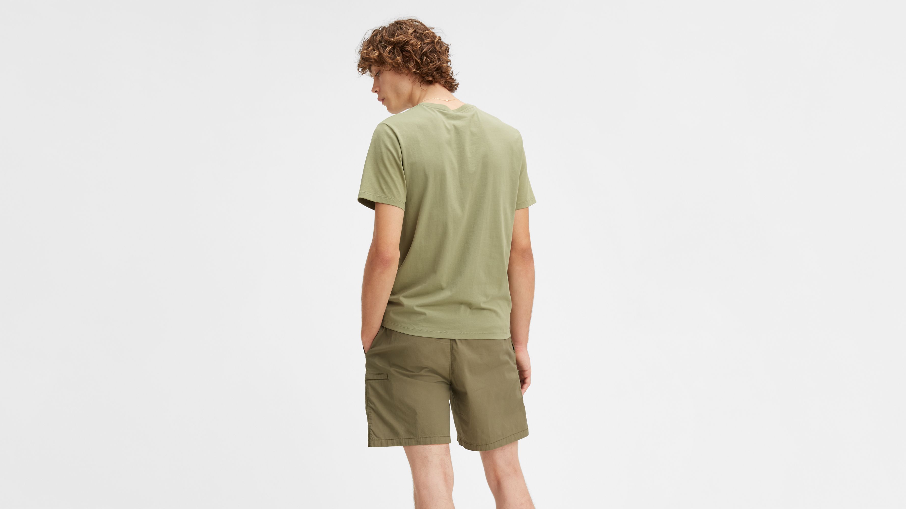 Levi's khaki cheap t shirt