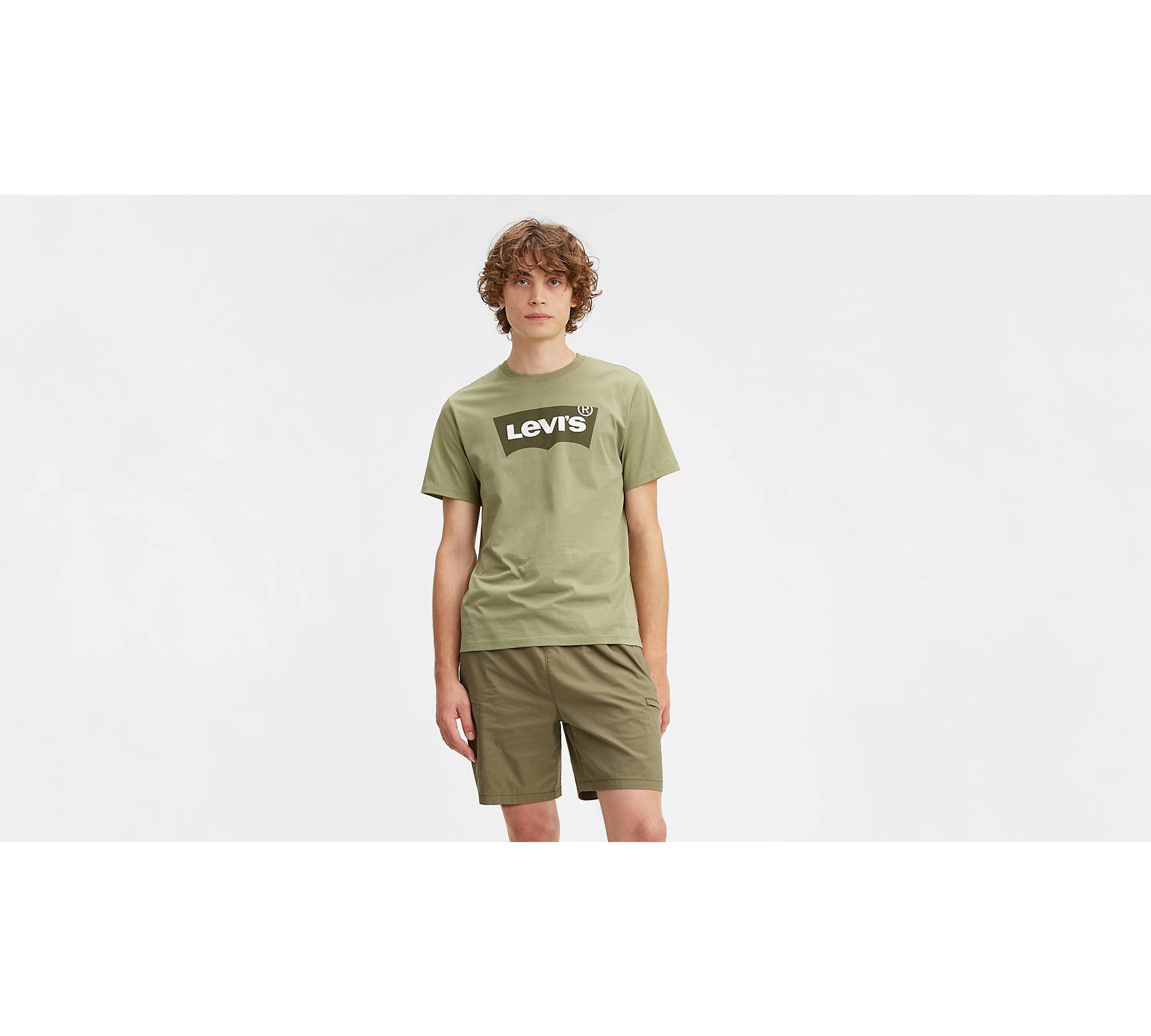 Levi's® Logo Graphic Tee Shirt - Green | Levi's® CA