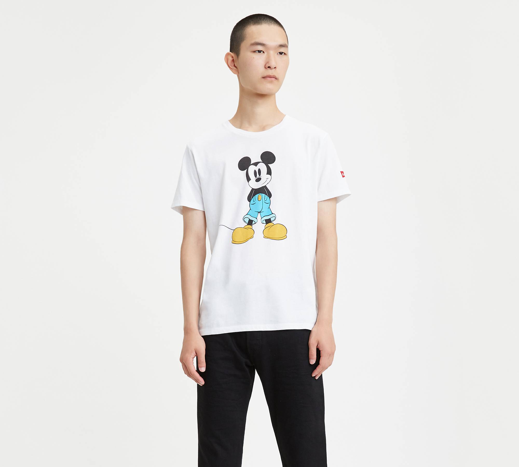 Levi's® X Disney Mickey Mouse Graphic Tee Shirt - White | Levi's® US