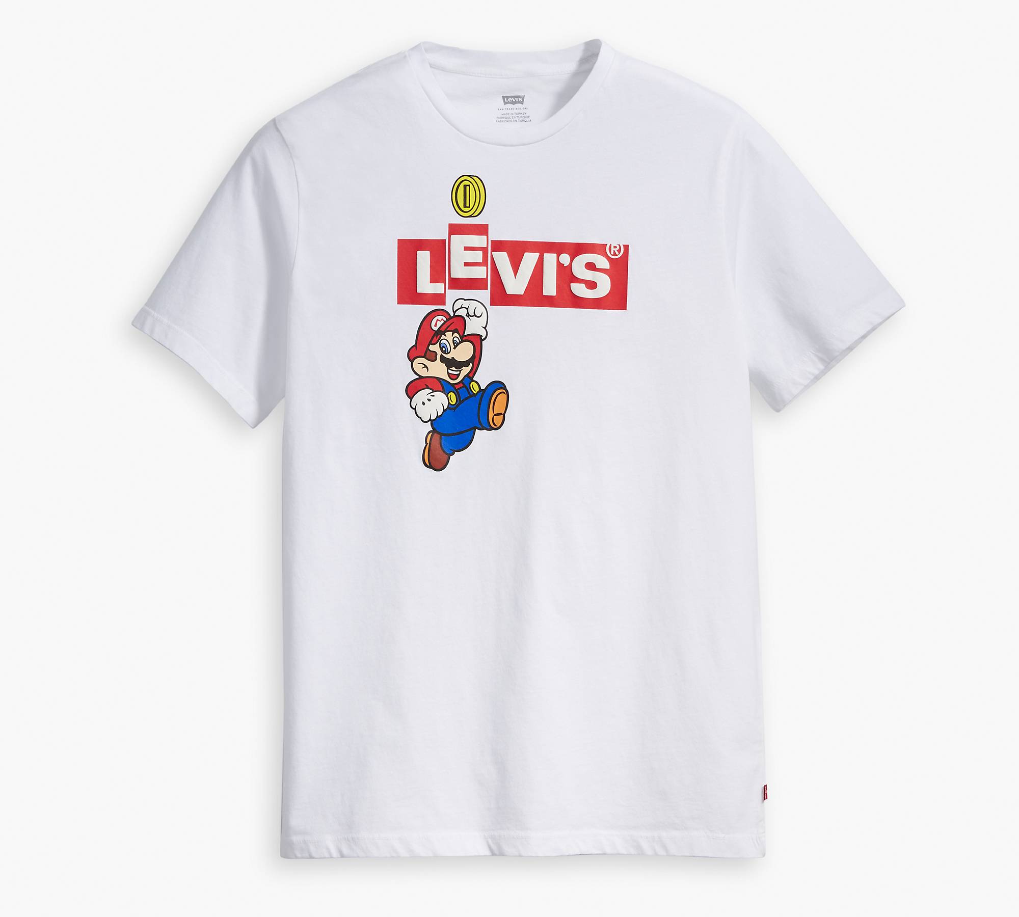Levi's® X Super Mario Graphic Tee Shirt - White | Levi's® US